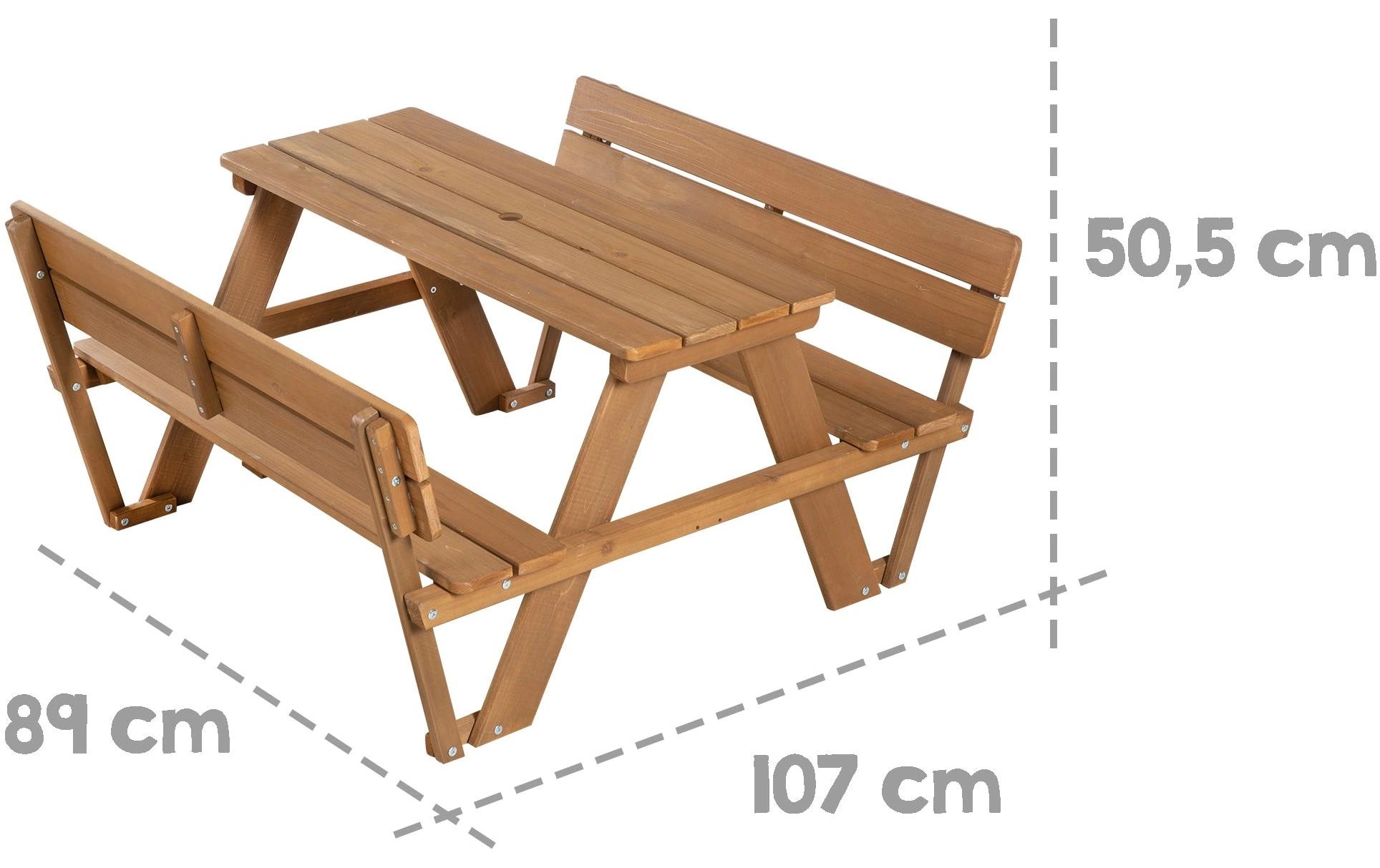 roba® Kindersitzgruppe »mit Lehne Teak«