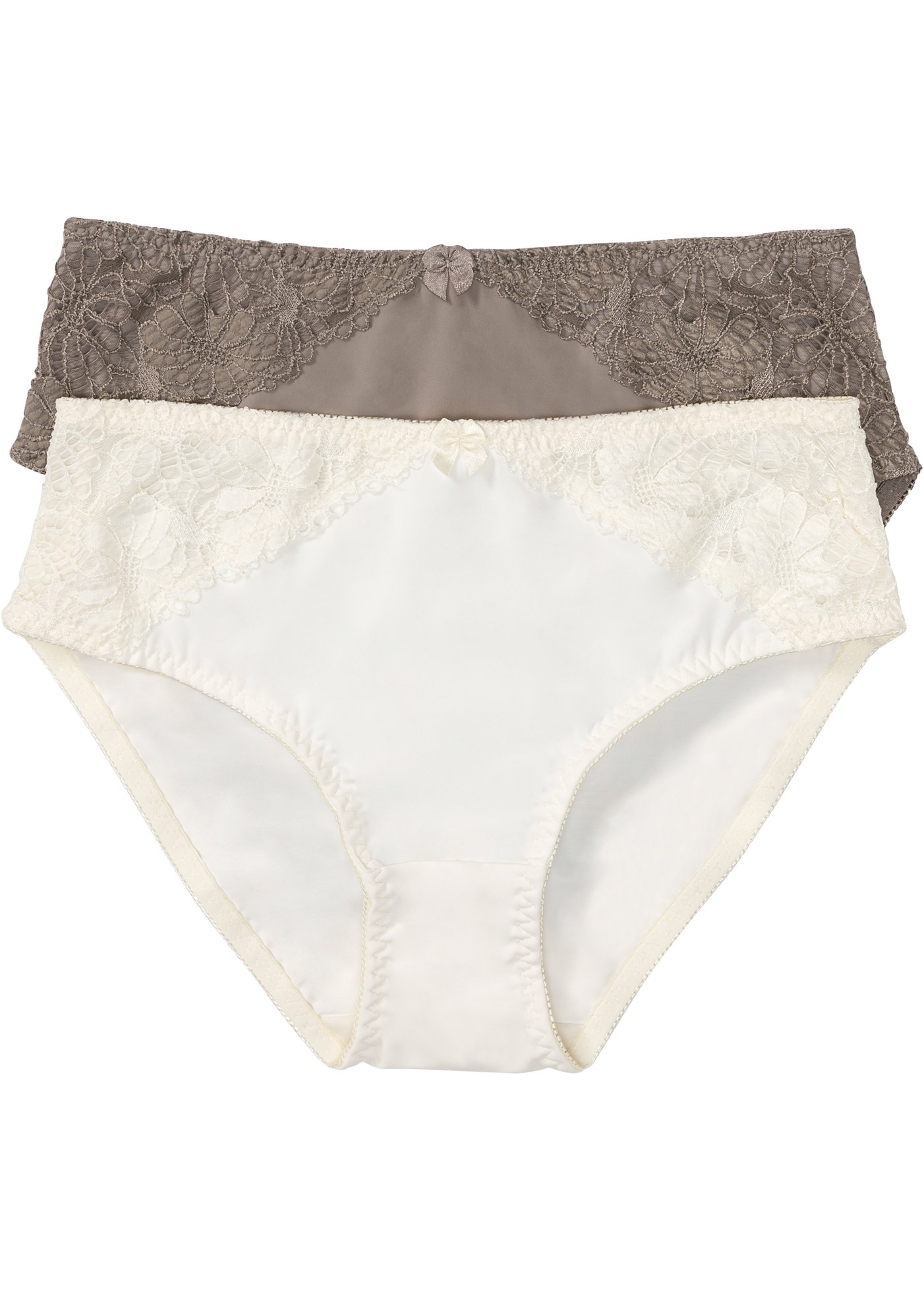 bonprix Maxislip Packung, 2, 2 Stk. Maxislip mit Spitze (2er Pack)