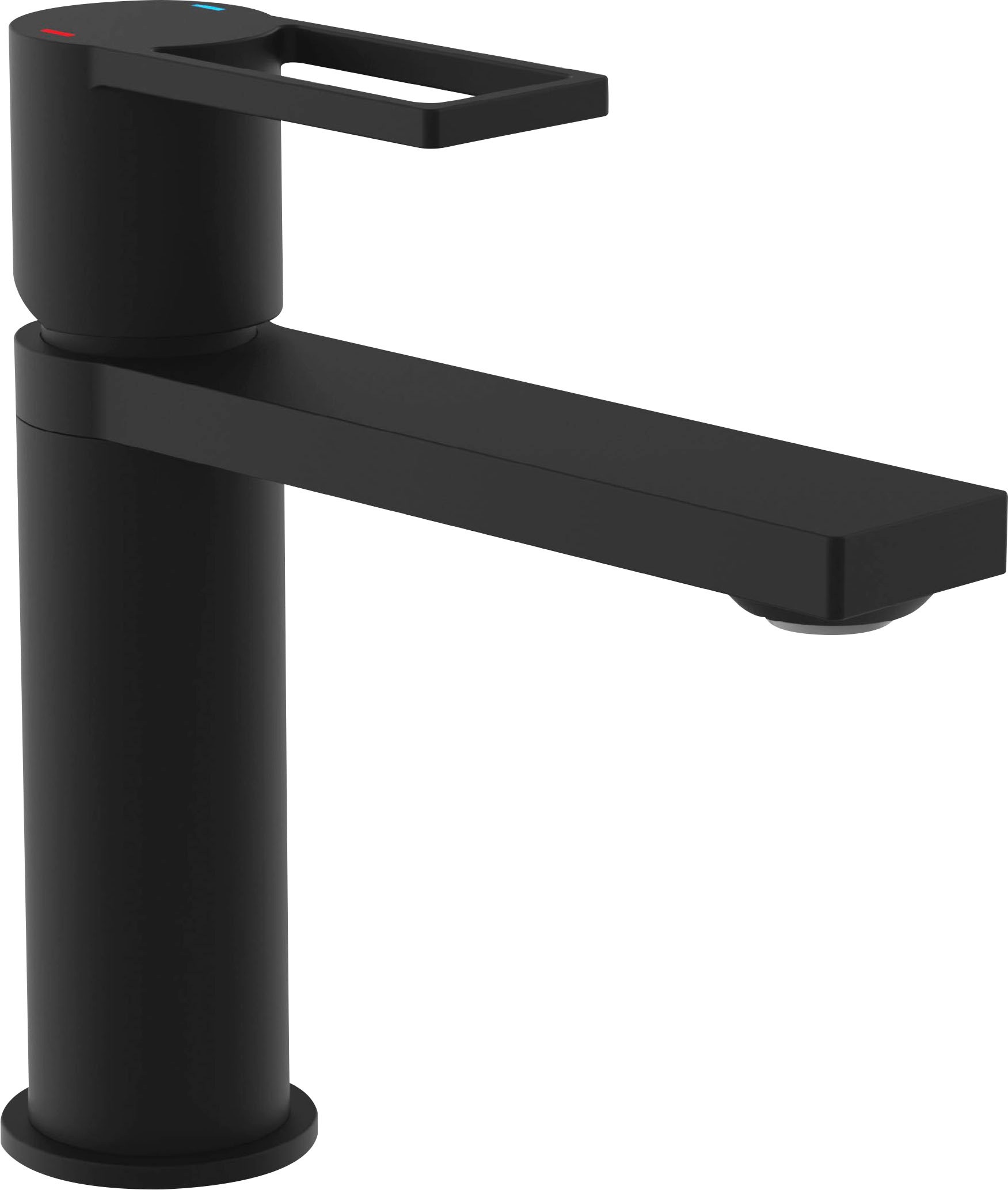 Schütte Waschtischarmatur 'Manhattan' schwarz 18 cm