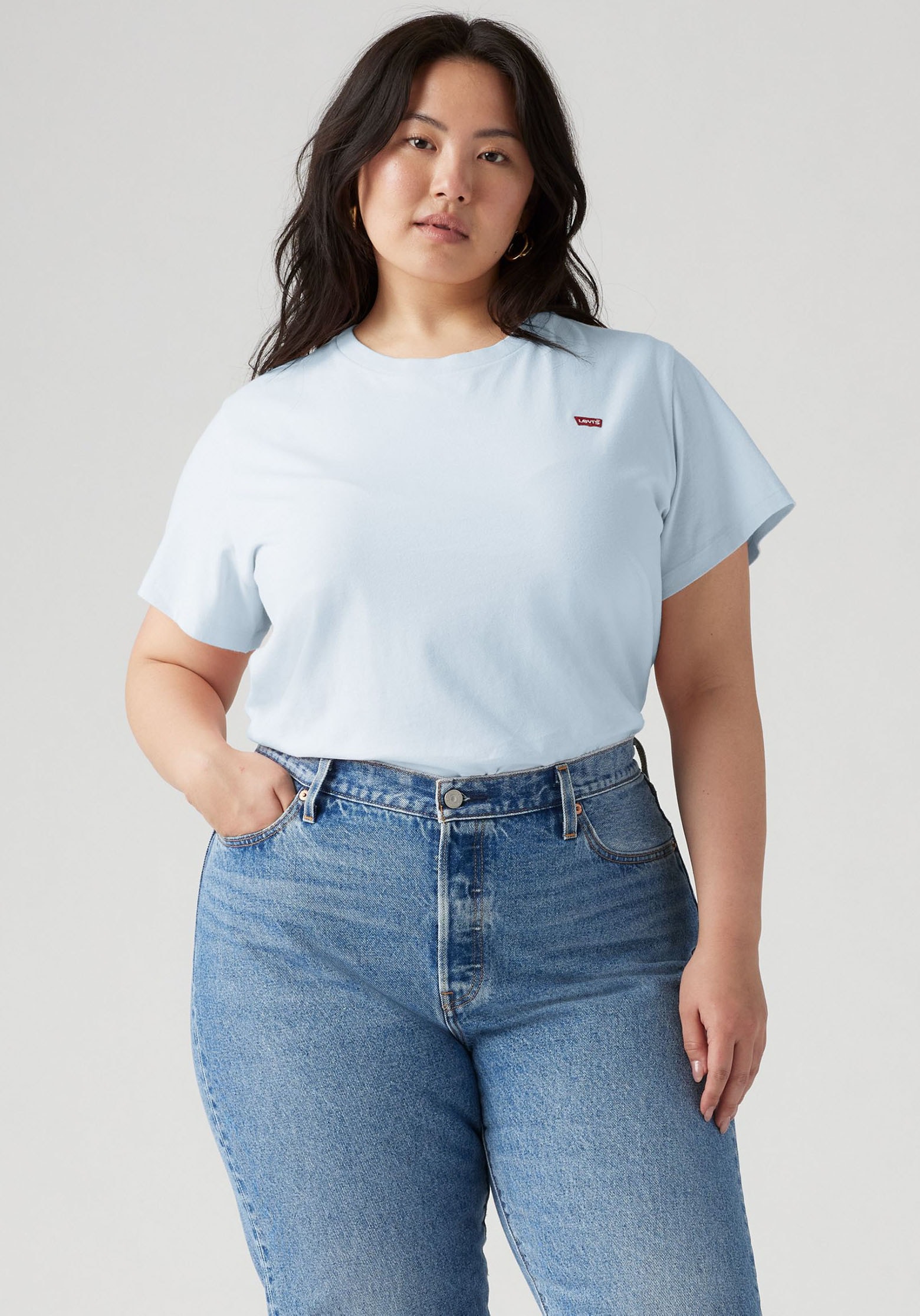 Levi's® Plus T-Shirt »PL THE PERFECT«, mit Logo-Stickerei