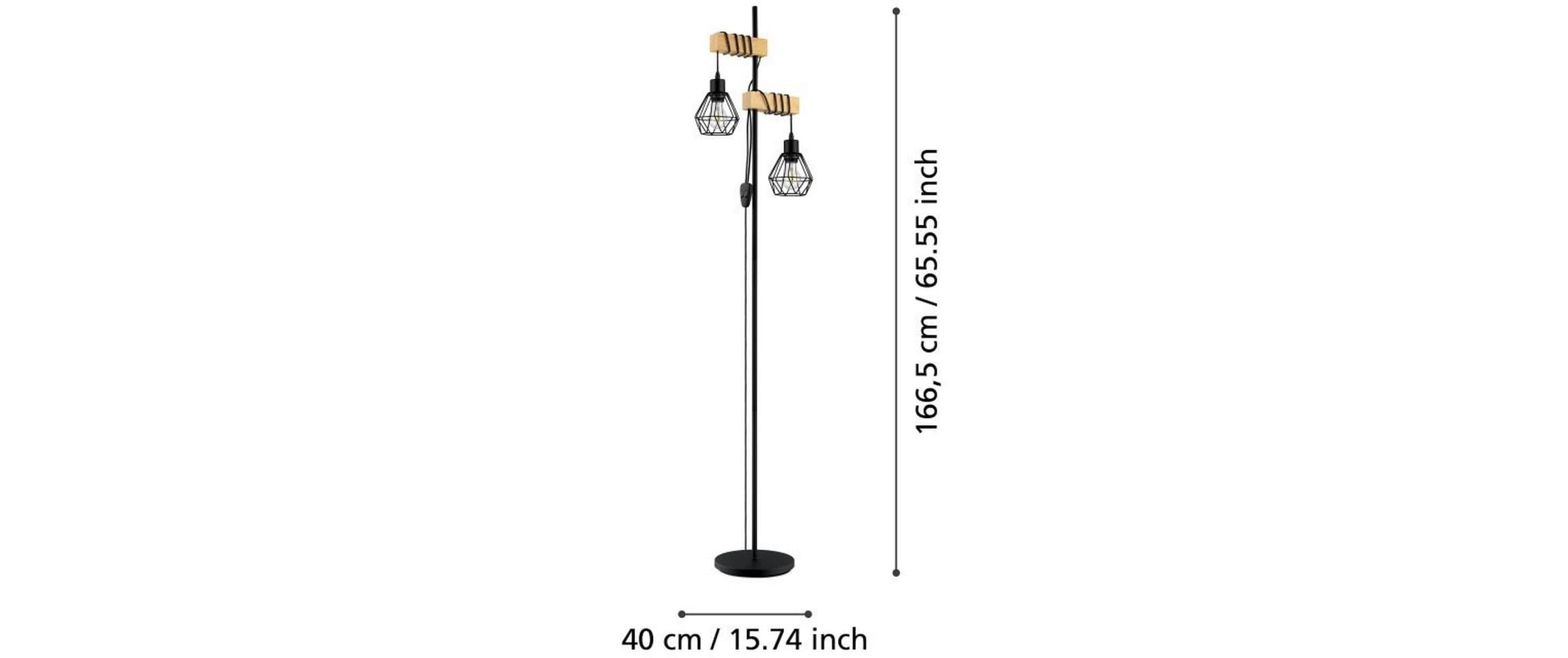 EGLO LED Stehlampe »TOWNSHEND 5 2 x E27«