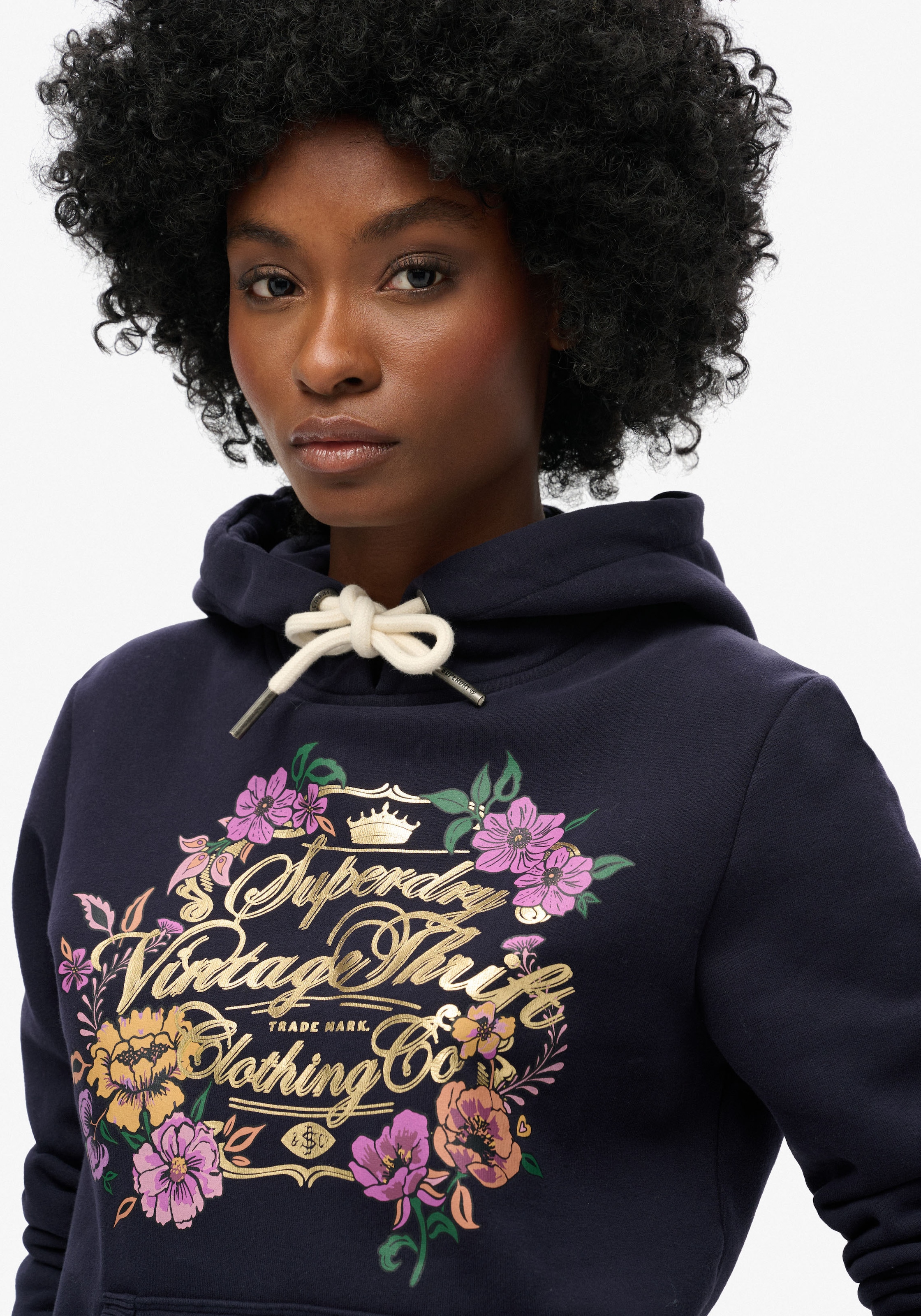 Kapuzensweatshirt »FLORAL GRAPHIC LOGO HOODIE«