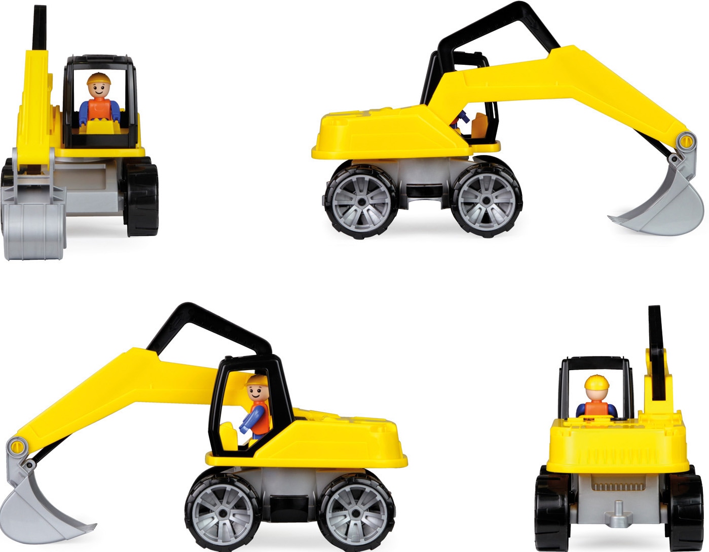 Lena® Spielzeug-Bagger »TRUXX«, mit bew. Baggerarm und verriegelbarem Fahrgestell; Made in Europe