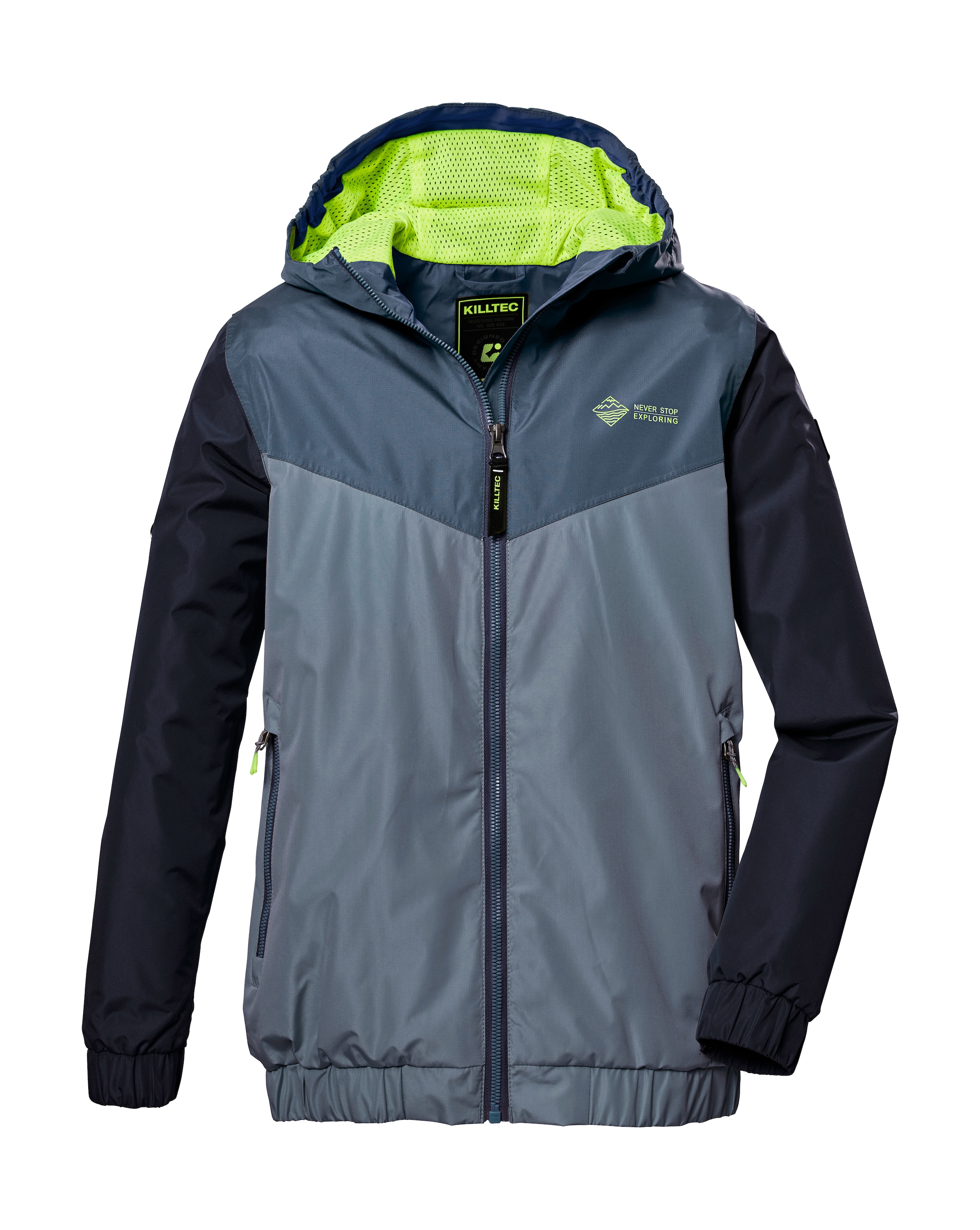Killtec Jungen Outdoorjacke Mit Kapuze – Wasser- & Winddicht (10.000mm), Dunkelnavy, Größe 140, PFC-frei