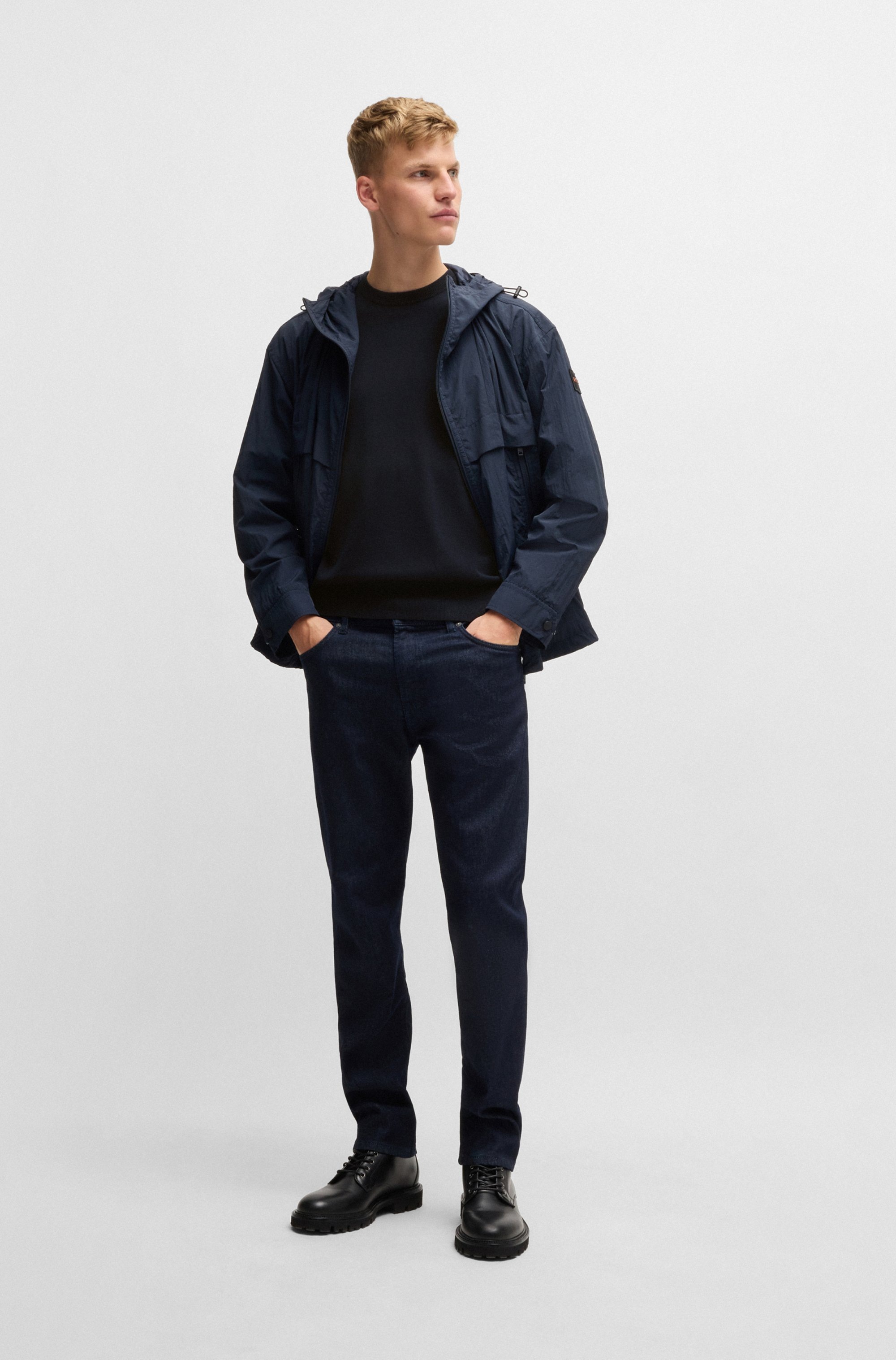 BOSS ORANGE Strickpullover »Kanovano«, mit Rundhalsausschnitt