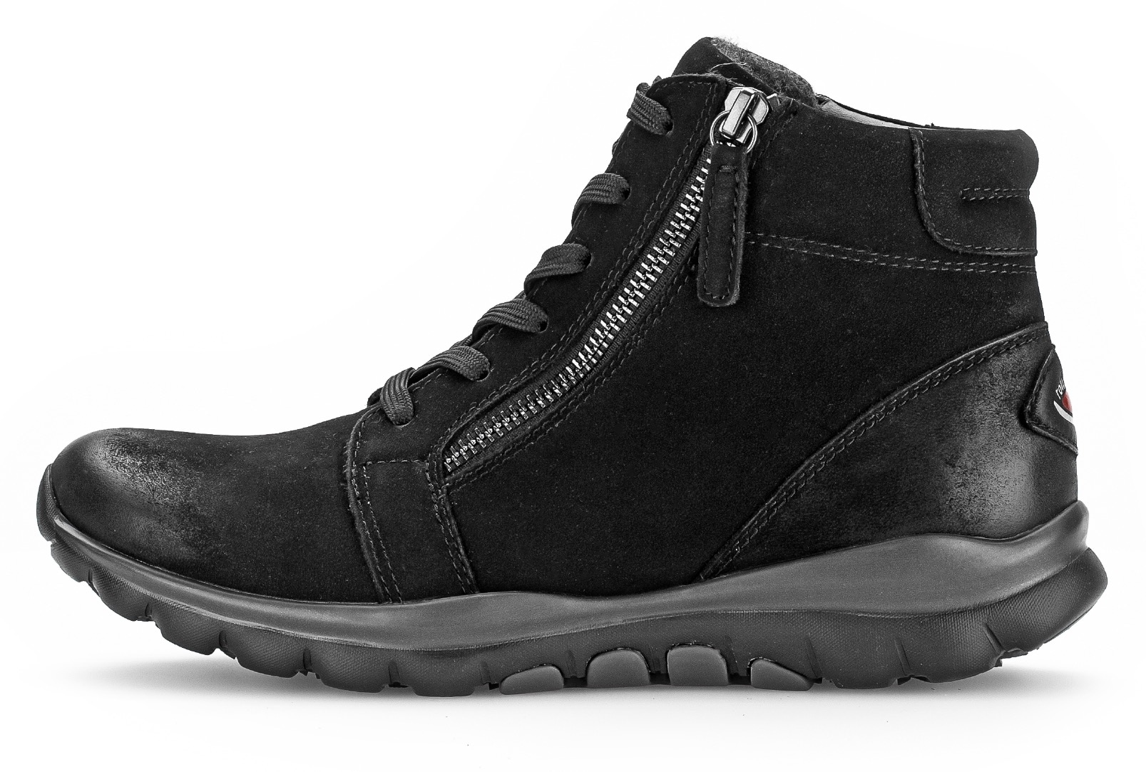 Gabor Rollingsoft Schnürboots , Keilabsatz, Komfortboots mit profilierter Gummilaufsohle