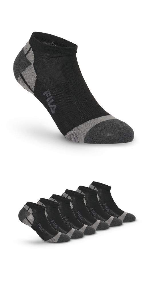 Fila Kurzsocken »UNISEX INVISIBLE MULTISPORT« 6er Pack, 6 Paar tlg. mit Logo-Schriftzug