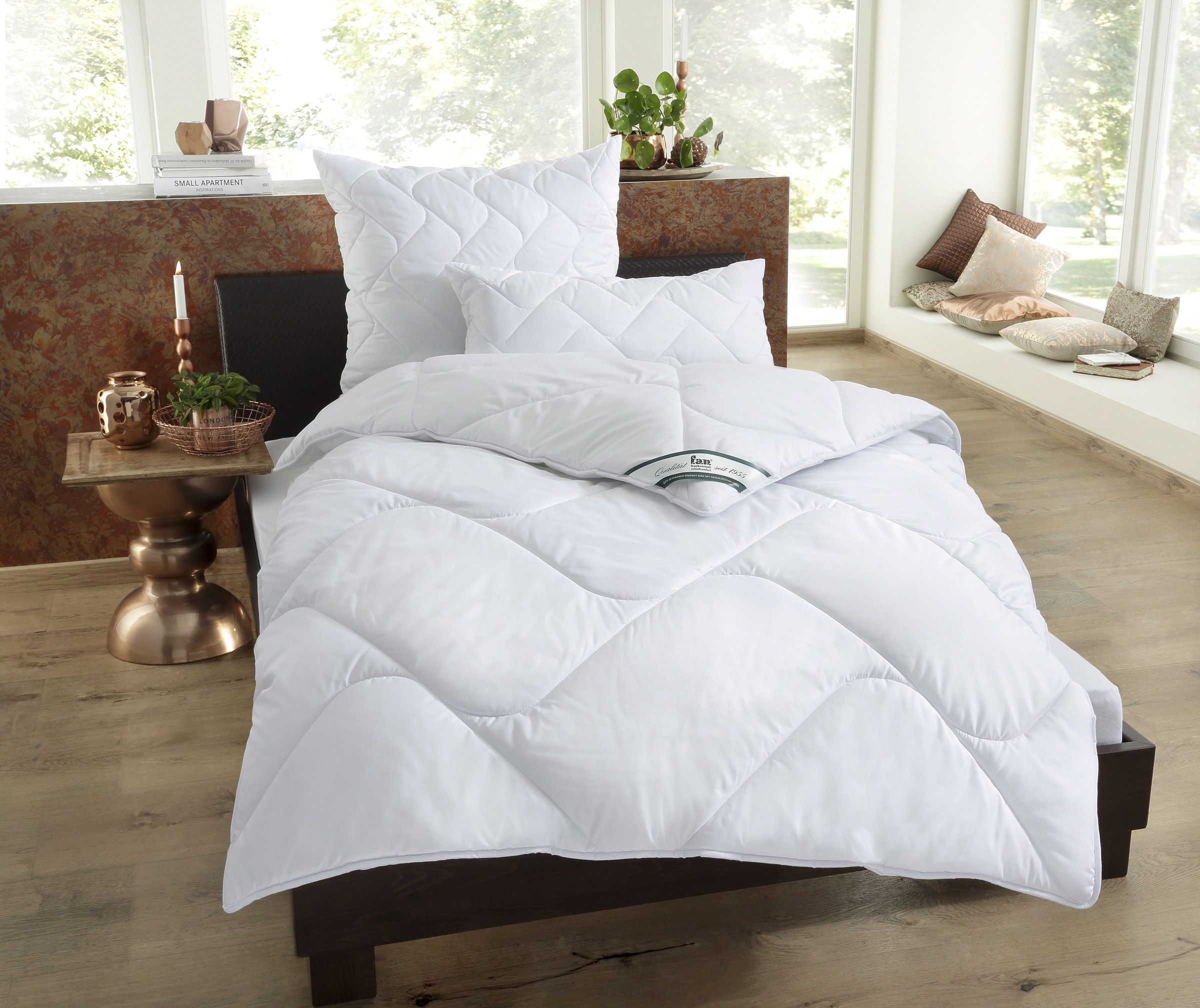 fan Microfaserbettdecke »Microfaser kochfest, Bettdecken für Sommer und Winter, Decke«, warm, Füllung 100% Polyester, Bezug 100% Polyester, (1 St.), Bettdecke 135x200 cm, 155x220 cm und weitere Grössen, Made in Germany