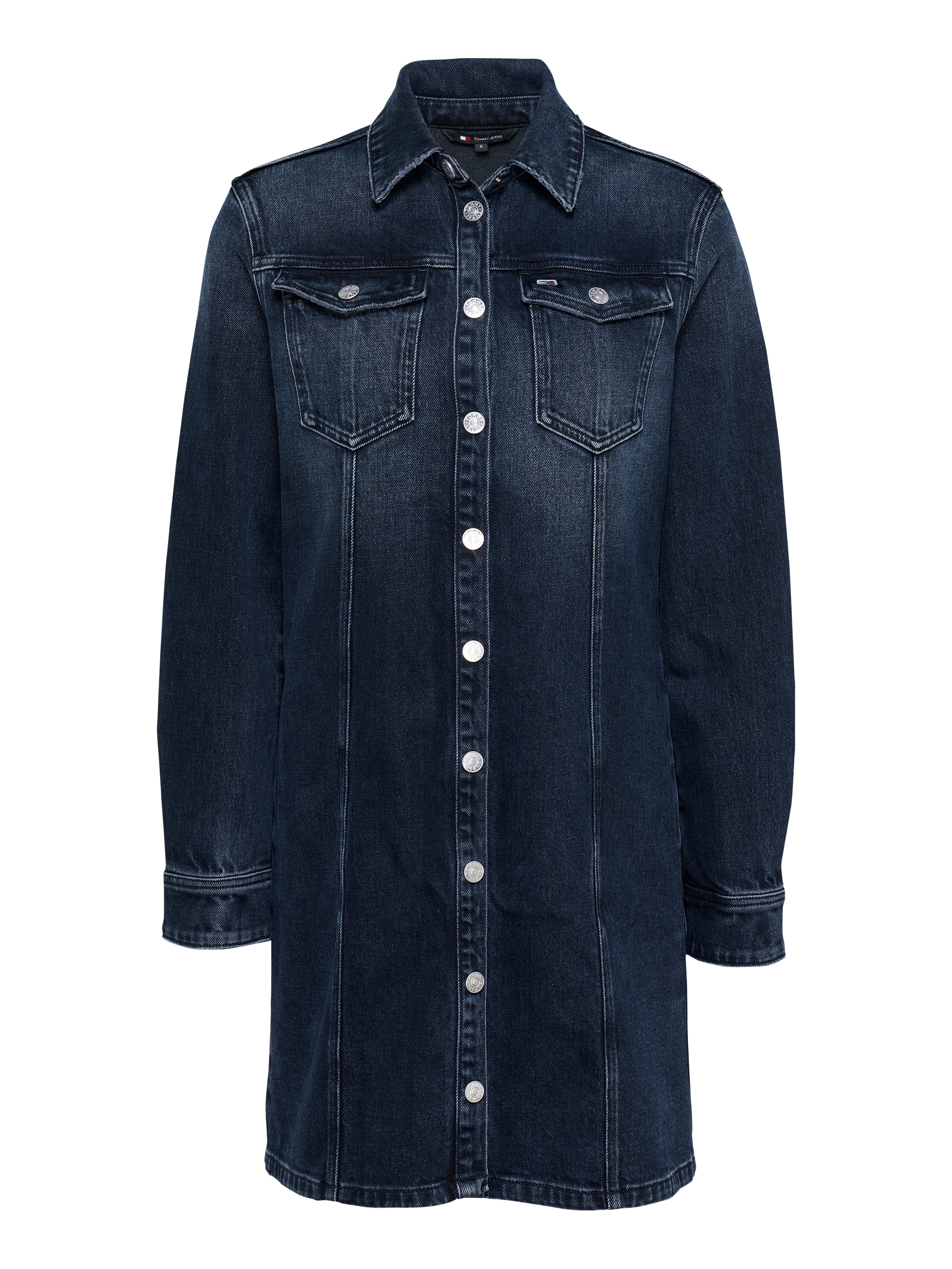 Tommy Jeans Jeanskleid »A-LINE DRESS DH6168«, mit Used-Waschung