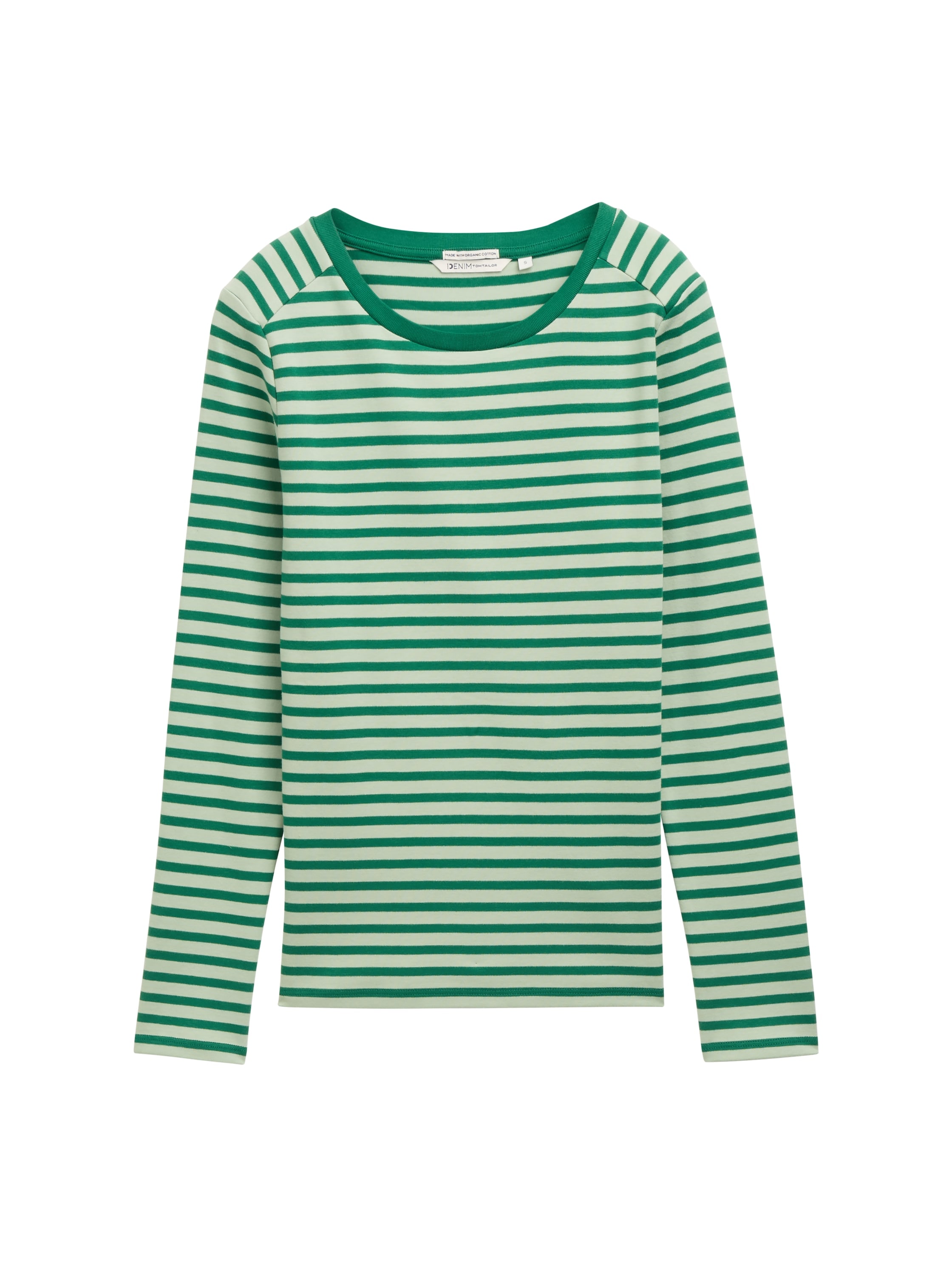 TOM TAILOR Denim Langarmshirt, gestreift, in Ringel-Optik