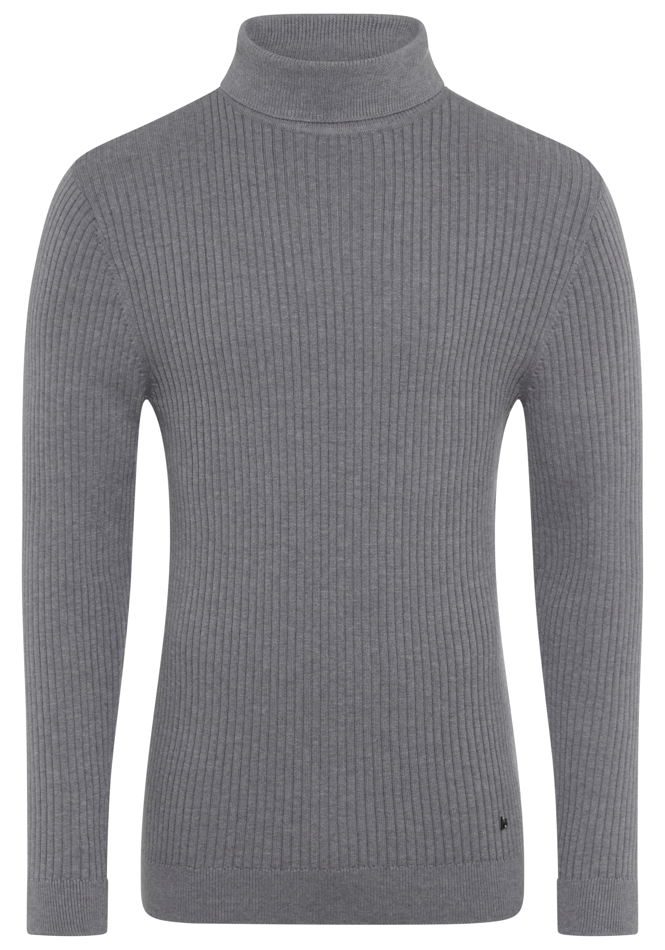 Bruno Banani Rollkragenpullover, in Rippenqualität