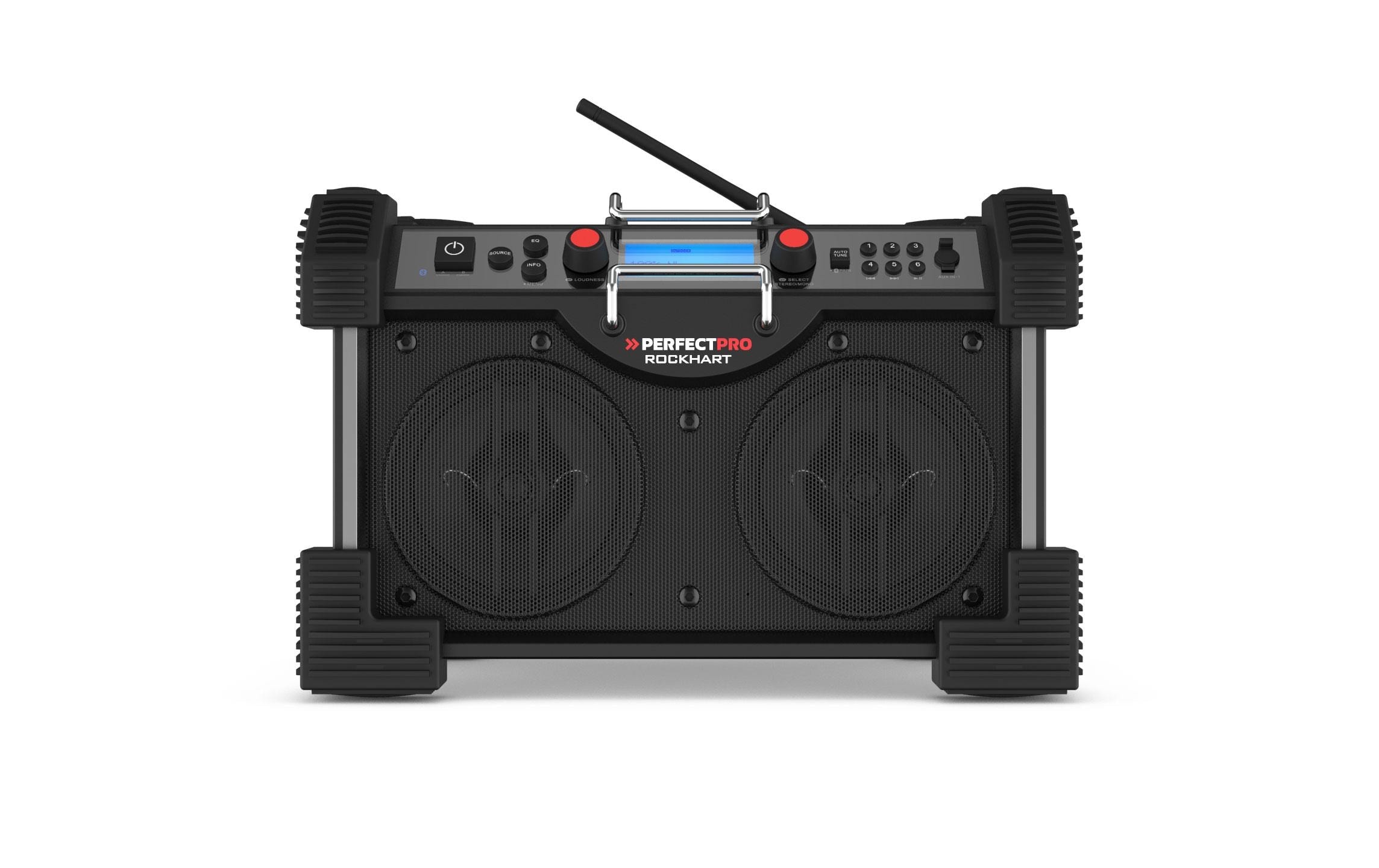 PerfectPro Digitalradio (DAB+) »ROCKHART«, Display, Equalizer, Senderspeicher