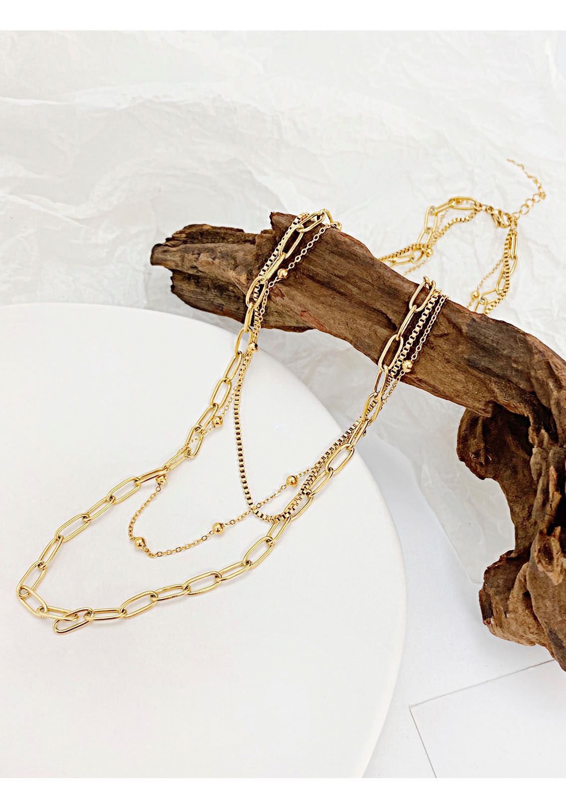 Firetti Edelstahlkette "Schmuck Geschenk Trio Layerkette"