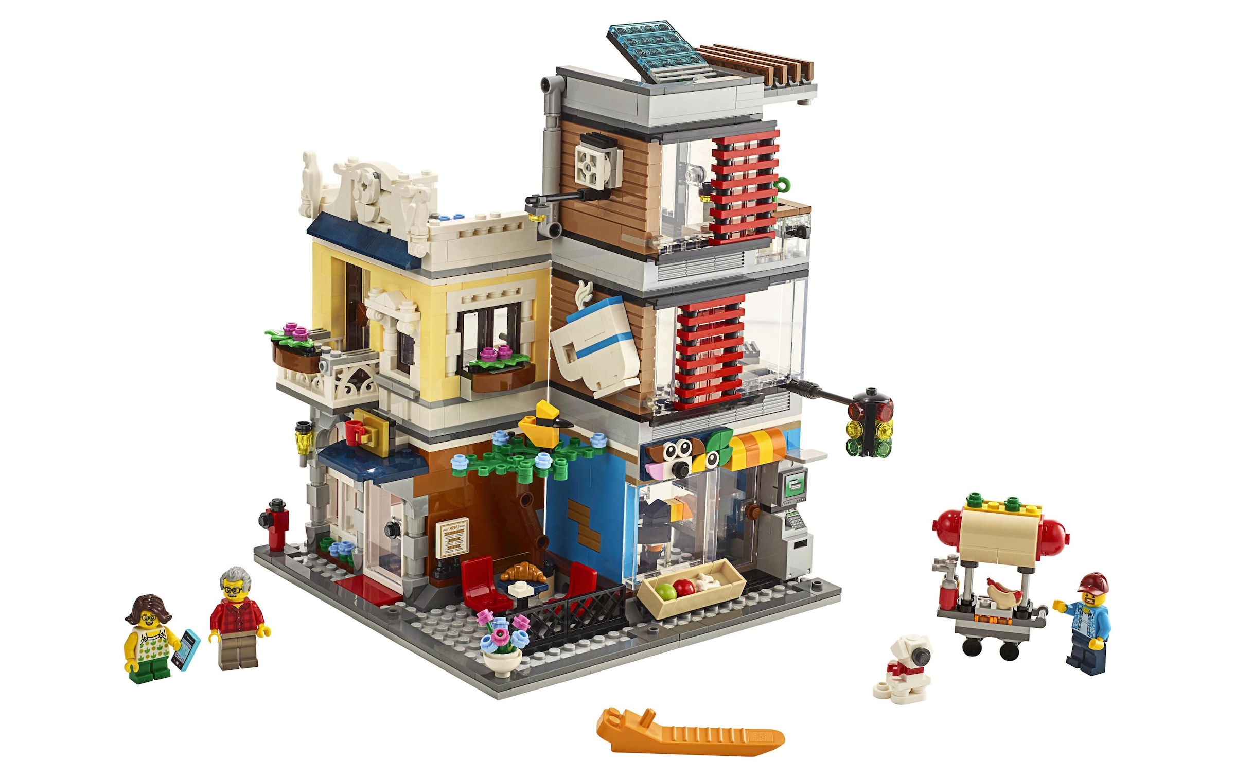 LEGO® Spielbausteine »Creator Stadthaus mit Zoohandlung«