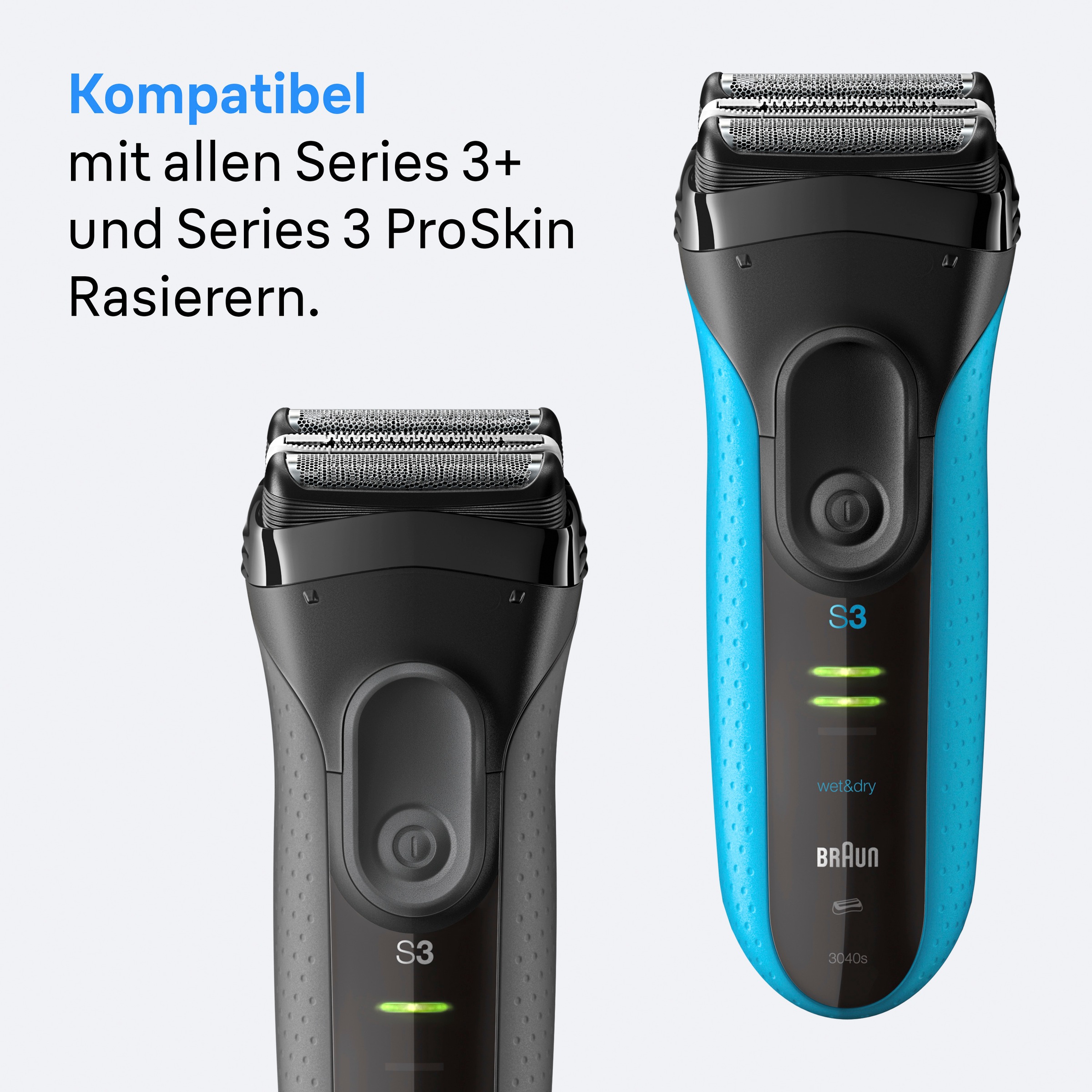 Braun Ersatzscherkopf »Series 3+ 32B«, Kompatibel mit Series 3+ and Series 3 ProSkin Rasierern