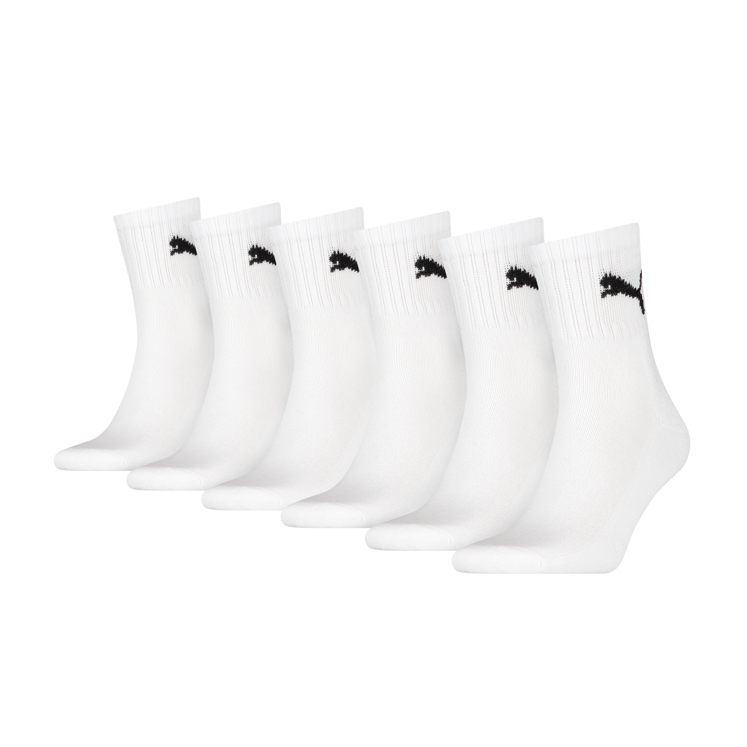 PUMA Socken »PUMA SHORT CREW 6P UNISEX ECOM« 6 Paar, Gepolsterte Sohle für Stossdämpfung und zusätzlichen Komfort
