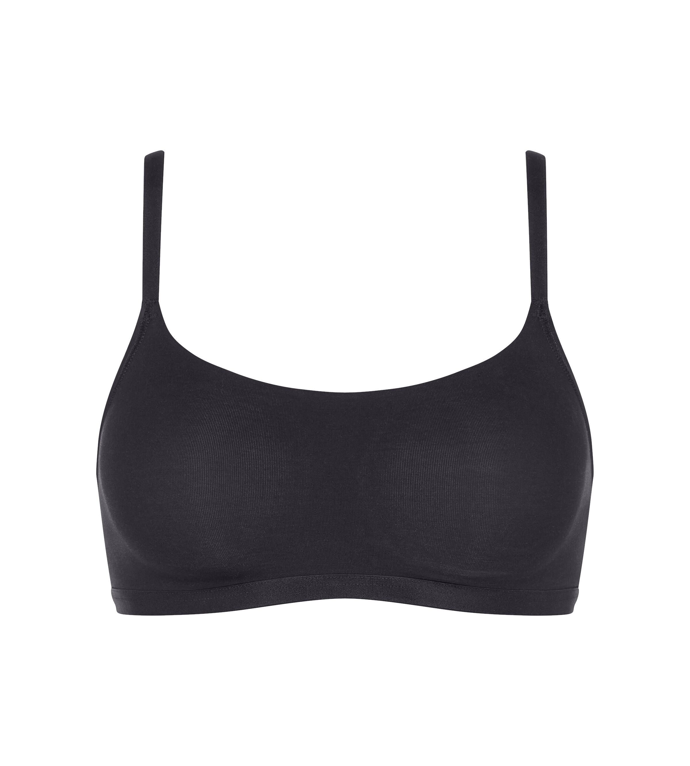 sloggi Bustier »GO Daily Cotton«, Glanz-Effekt Details, glattes, flaches, elastisches Unterbrustband