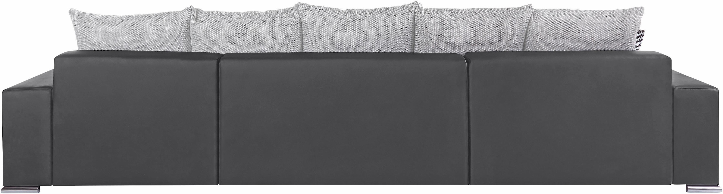 COLLECTION AB Wohnlandschaft »Josy XXL U-Form, B: 333 cm, mit 2 Recamieren 77 & 97 cm«, mit Bettfunktion, Bettkasten & 2 Zierkissen, Federkern
