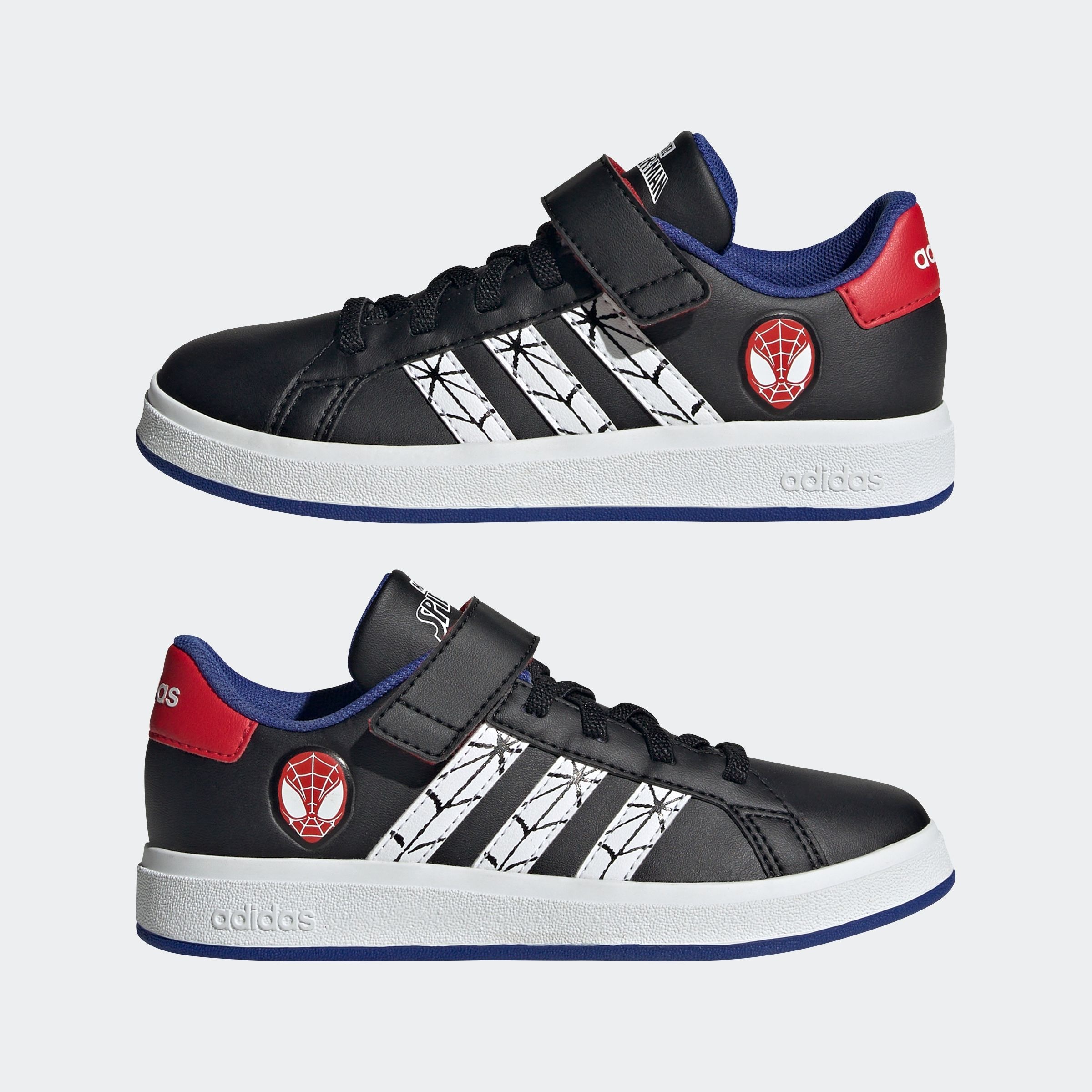 adidas Sportswear Sneaker »ADIDAS MARVEL SPIDER-MAN KIDS GRAND COURT SCHUH«, Design auf den Spuren des adidas Superstar