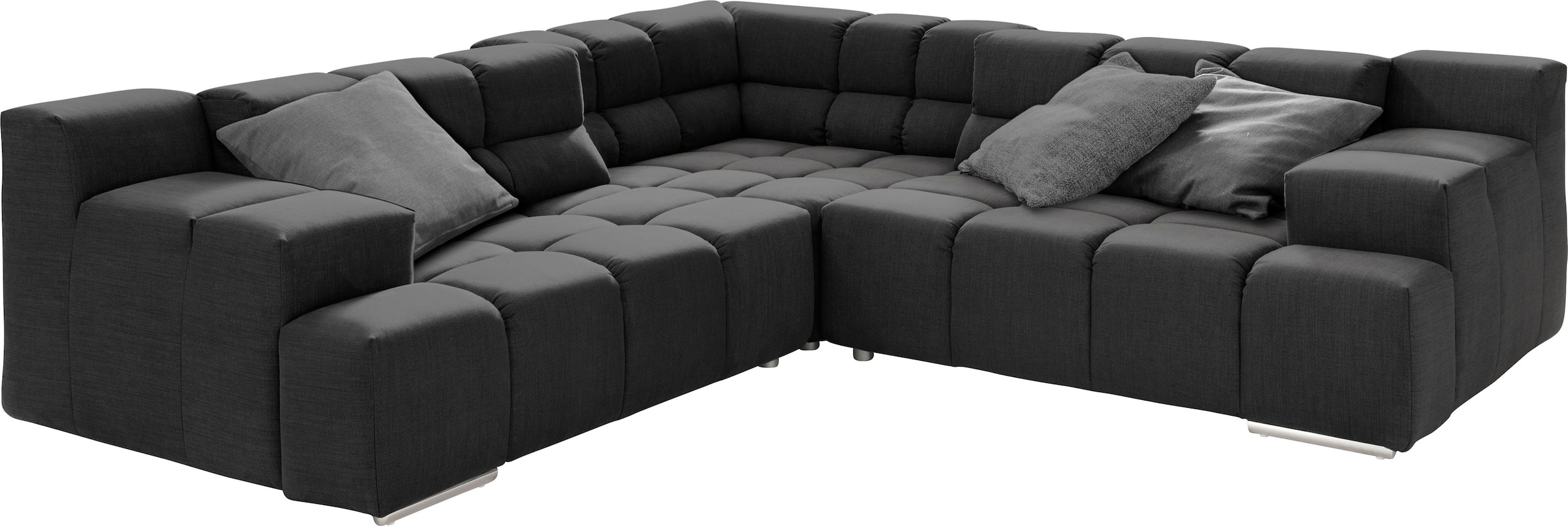 designwerk Ecksofa »Temple L-Form, tolles Designsofa«, mit Sitztiefenverstellung