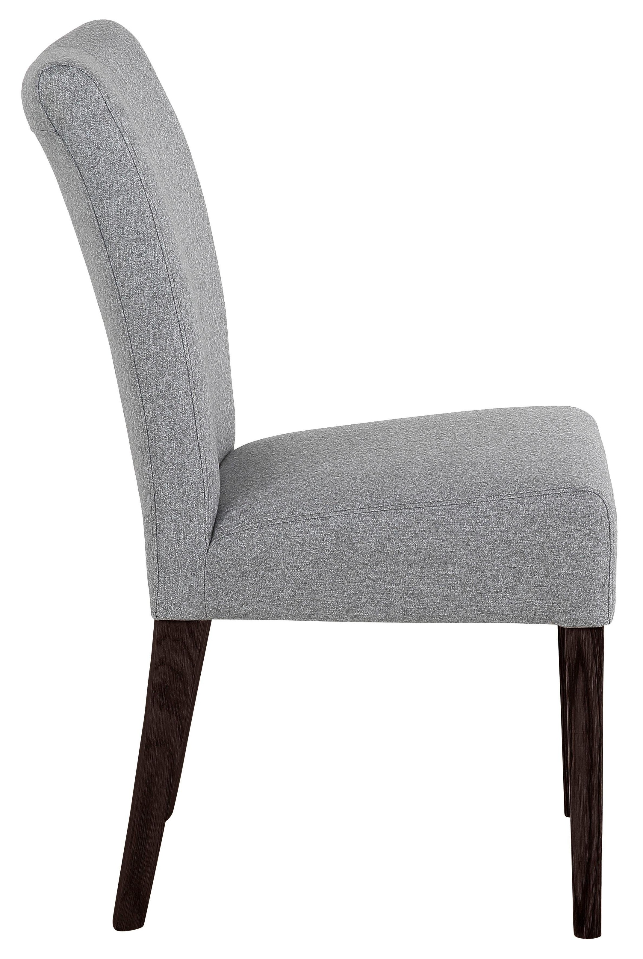 Home affaire Esszimmerstuhl "Queen" (Set) 2 Stk.Beine aus massiver Buche, wengefarben lackiert, Polsterstuhl