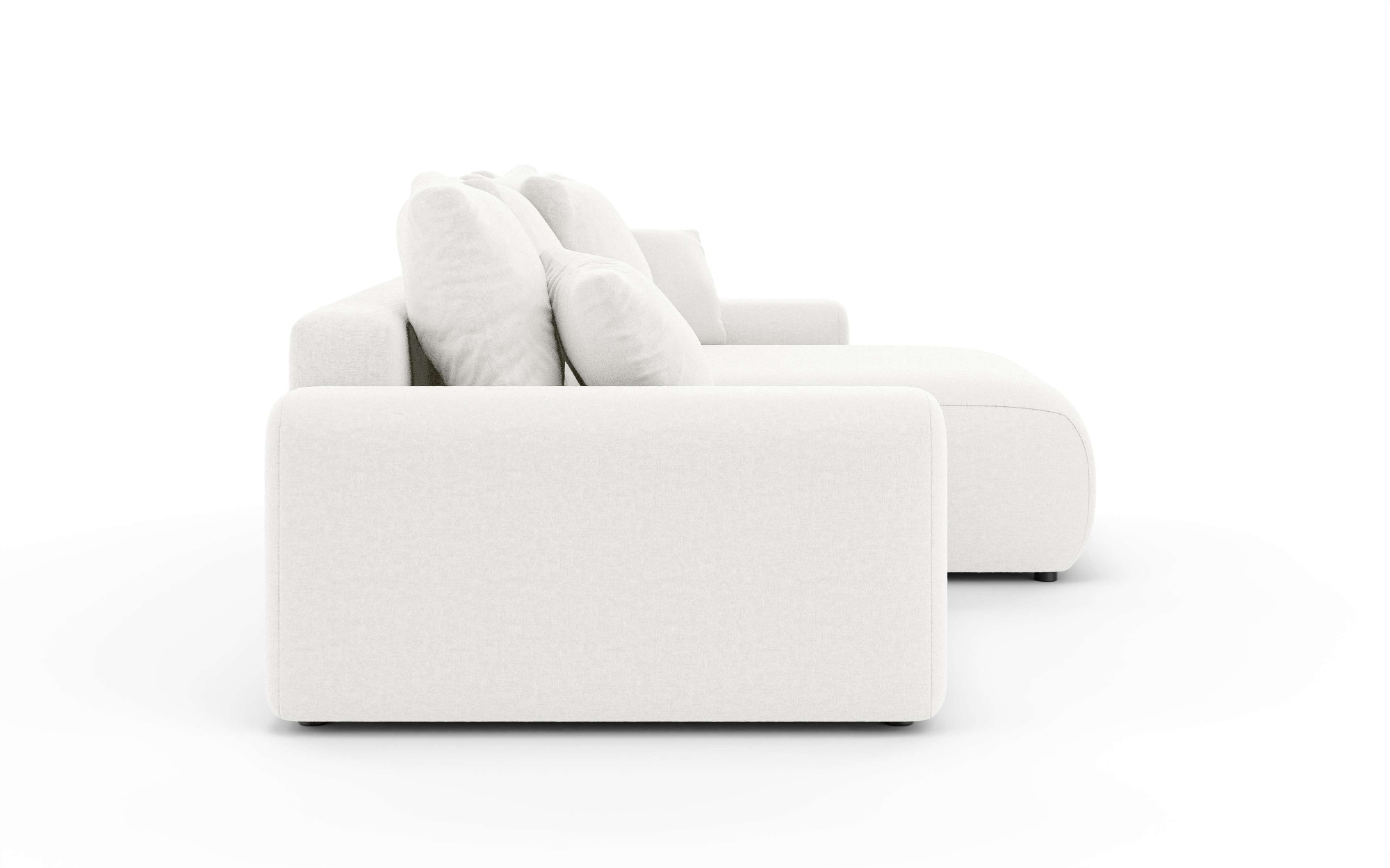 Home affaire Ecksofa »LAKESIDE klein mit Bettfunktion und Bettkasten, B/T/H 235/142/84 cm«, L-Form, Recamiere beidseitig montierbar, mit Wellenunterfederung