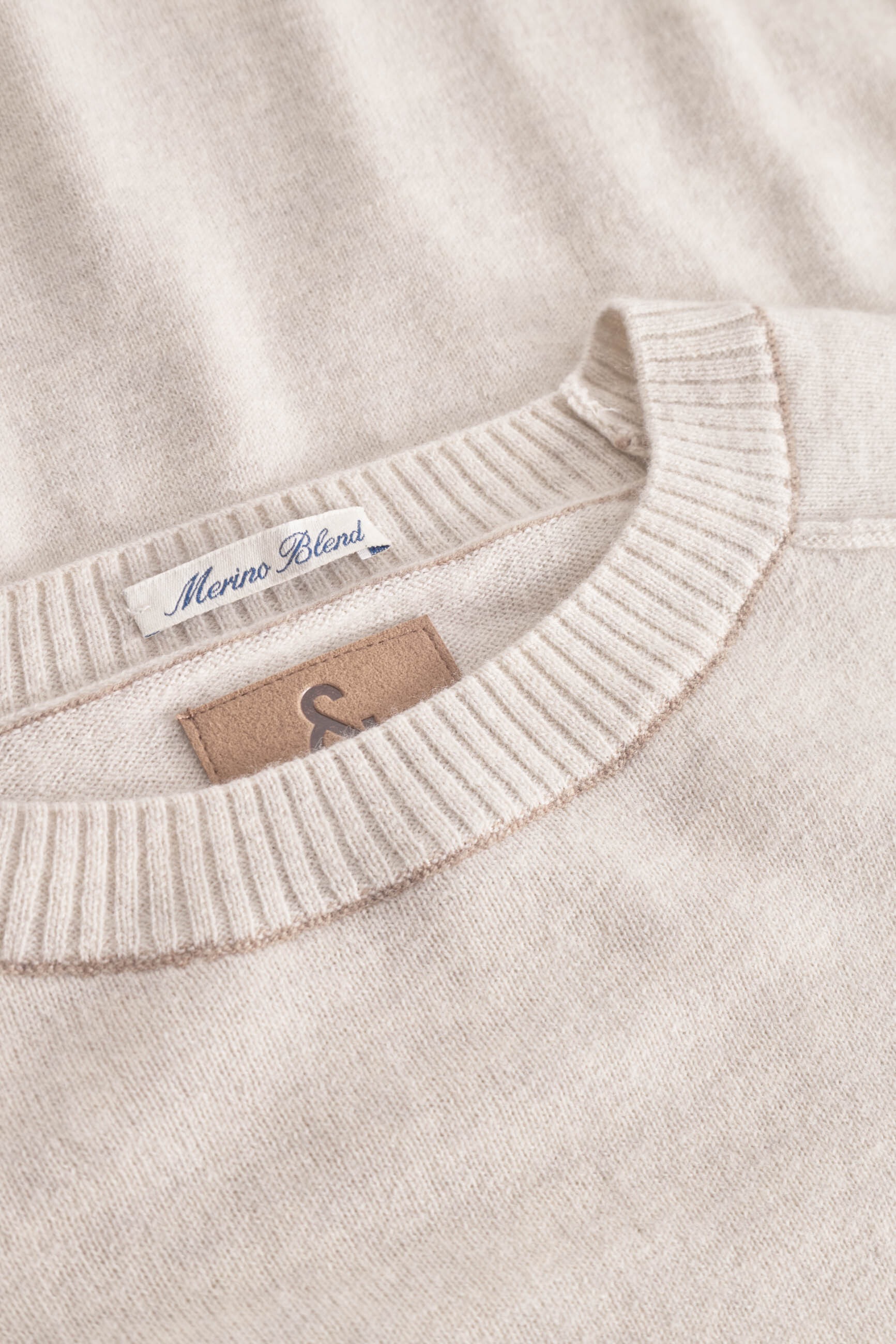 colours & sons Strickpullover »colours & sons Pullover Roundneck Merino Blend«