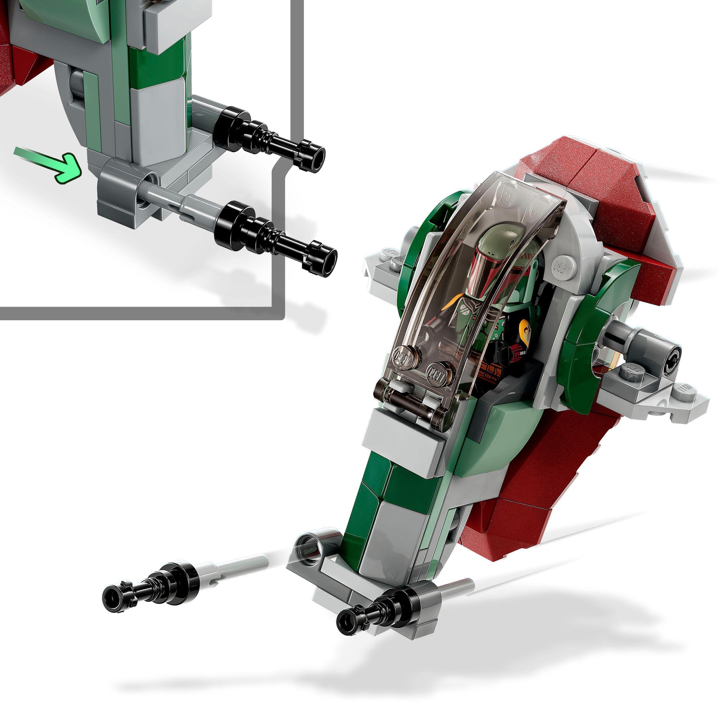 LEGO® Konstruktionsspielsteine »Boba Fetts Starship™ – Microfighter (75344), LEGO® Star Wars™«, Made in Europe