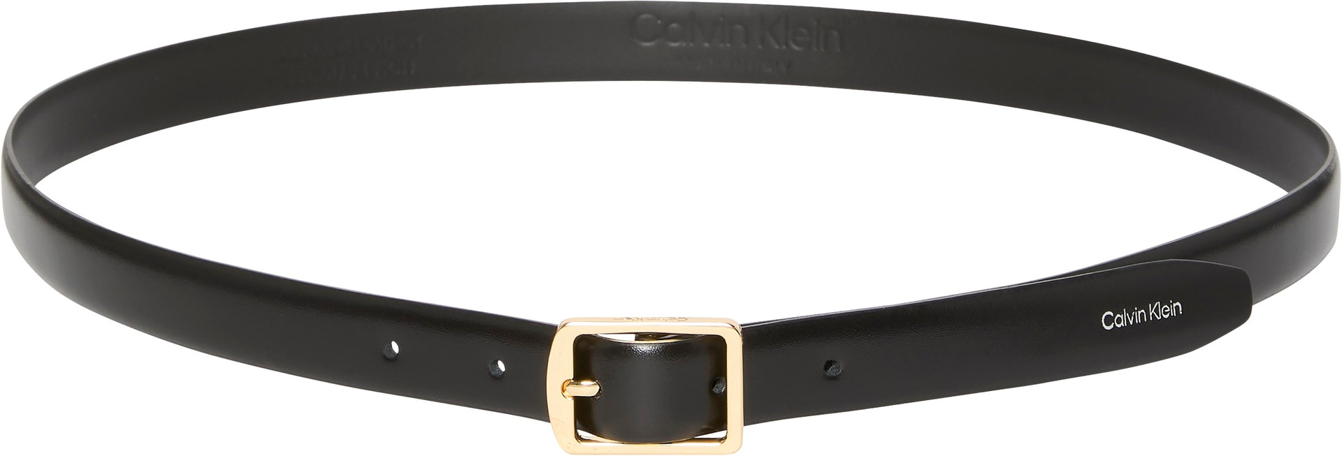Calvin Klein Jeans Ledergürtel »CLASSIC SQUARE BUCKLE BELT 20MM«, Grössenverstellbar