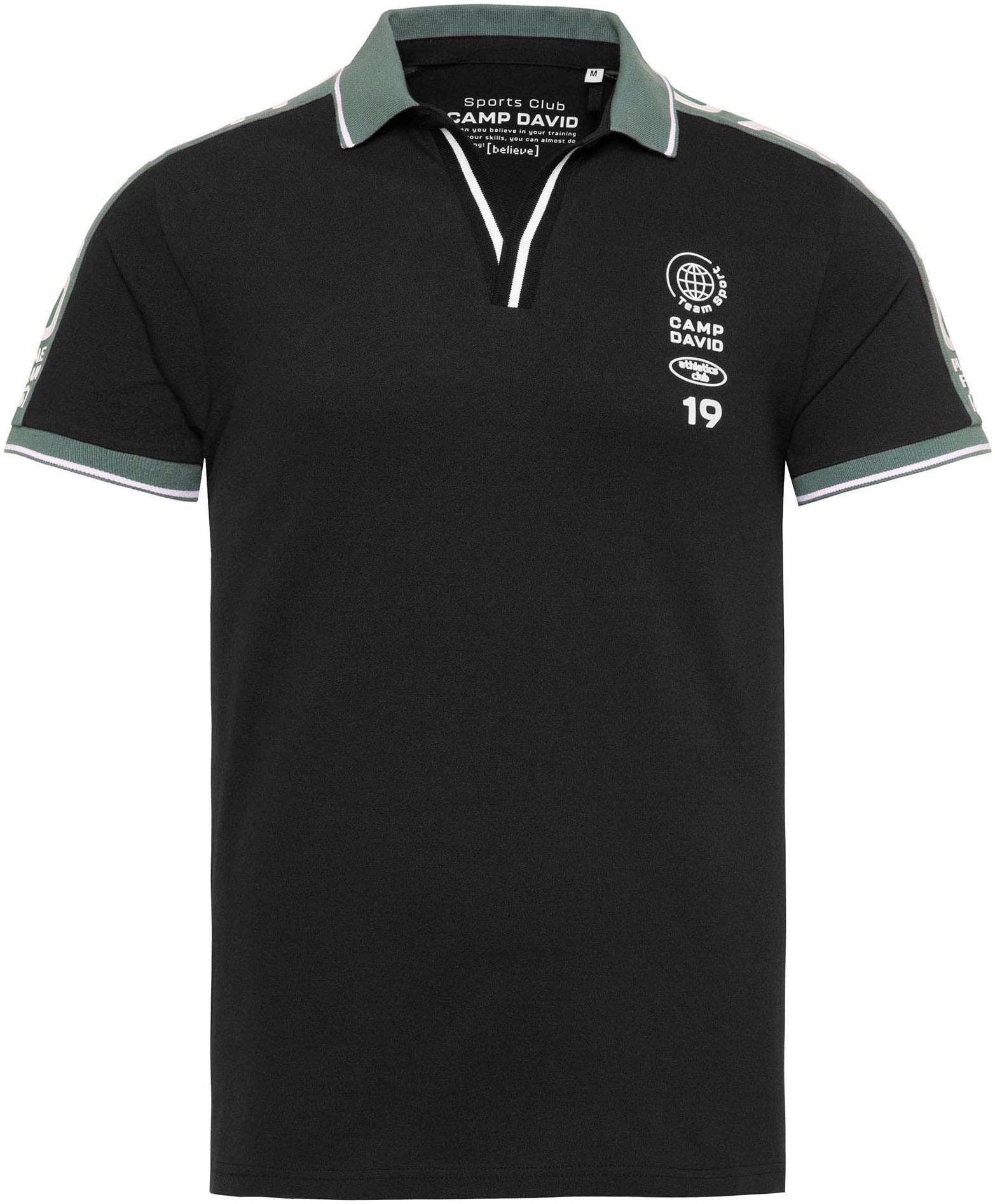 CAMP DAVID Poloshirt, mit Logodrucken
