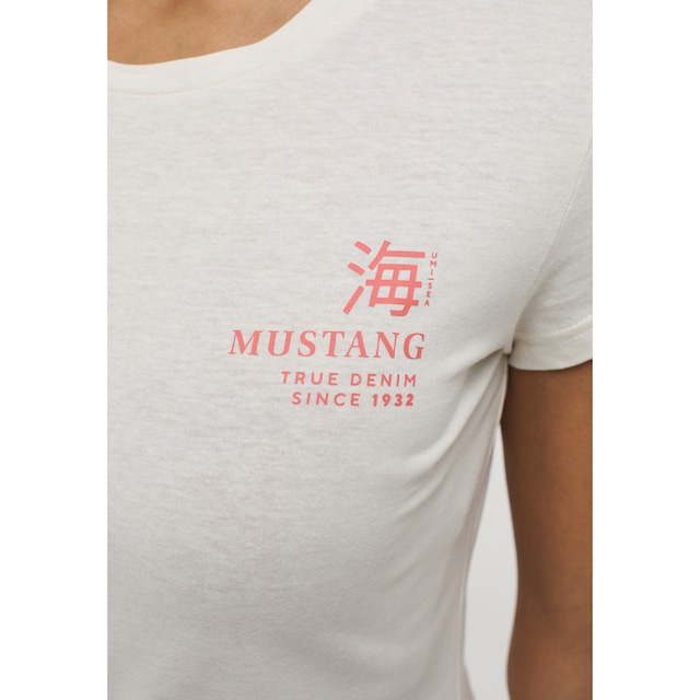 MUSTANG Kurzarmshirt »T-Shirt« online shoppen bei Jelmoli-Versand Schweiz