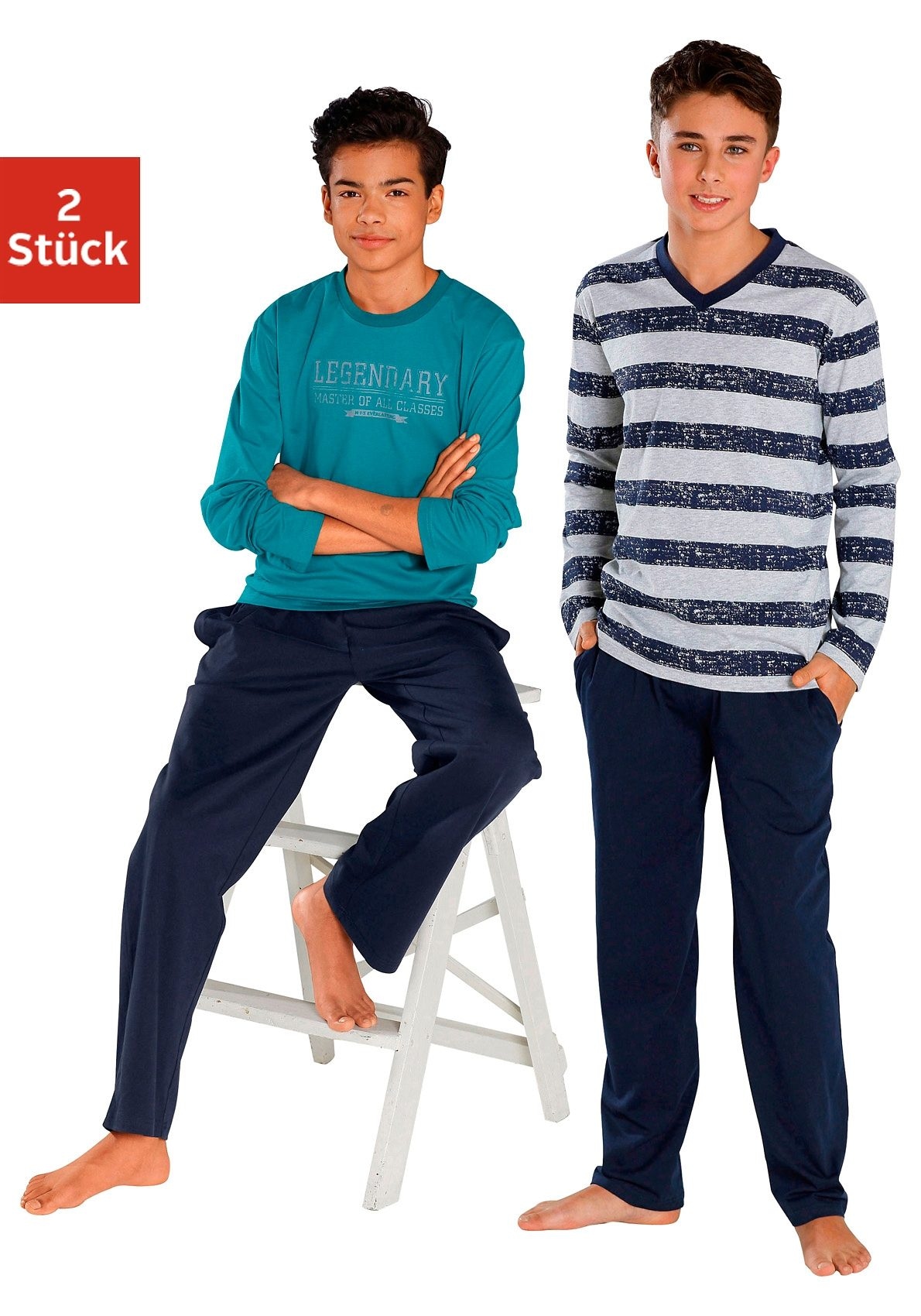 ✵ le Stück), bestellen langer Form Pyjama, online jogger® in (4 Jelmoli-Versand | 2 tlg