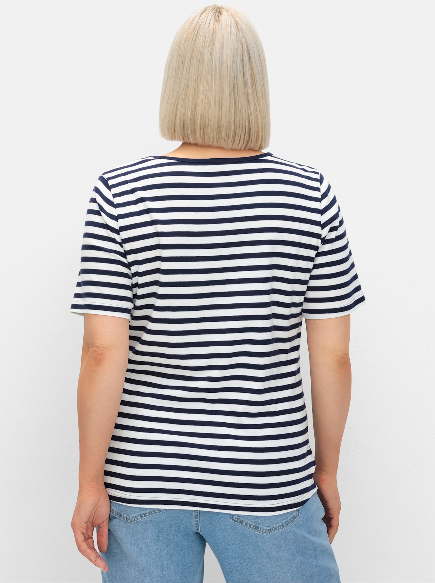 Sheego Kurzarmshirt »T-Shirt«, (1 tlg.)