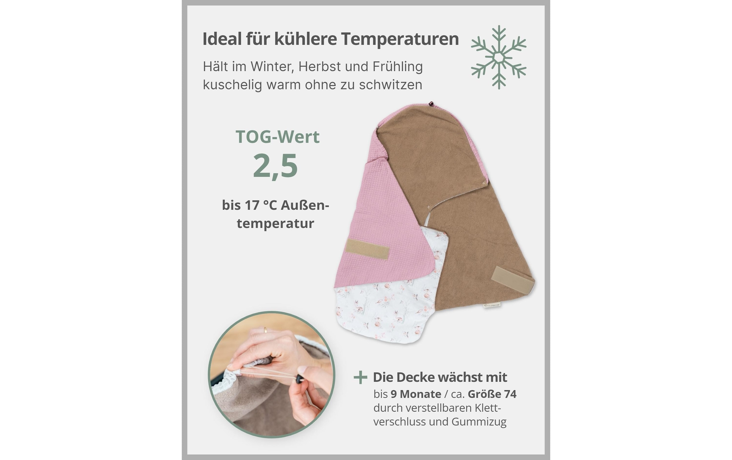 ULLENBOOM ® Babydecke »Märchenwald 90 x 100 cm«