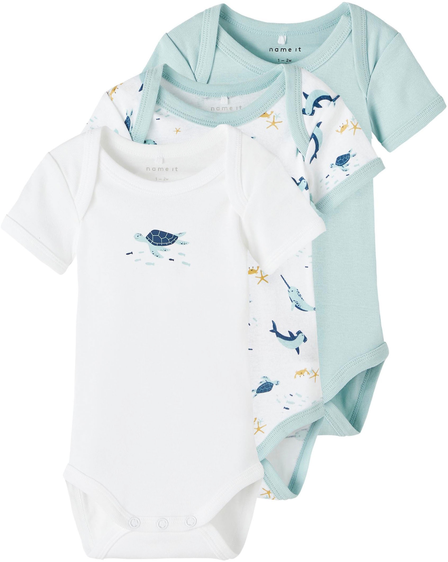 Name It Kurzarmbody »NBMBODY 3P SS UNDERSEA NOOS«, (Packung, 3 tlg.) kaufen