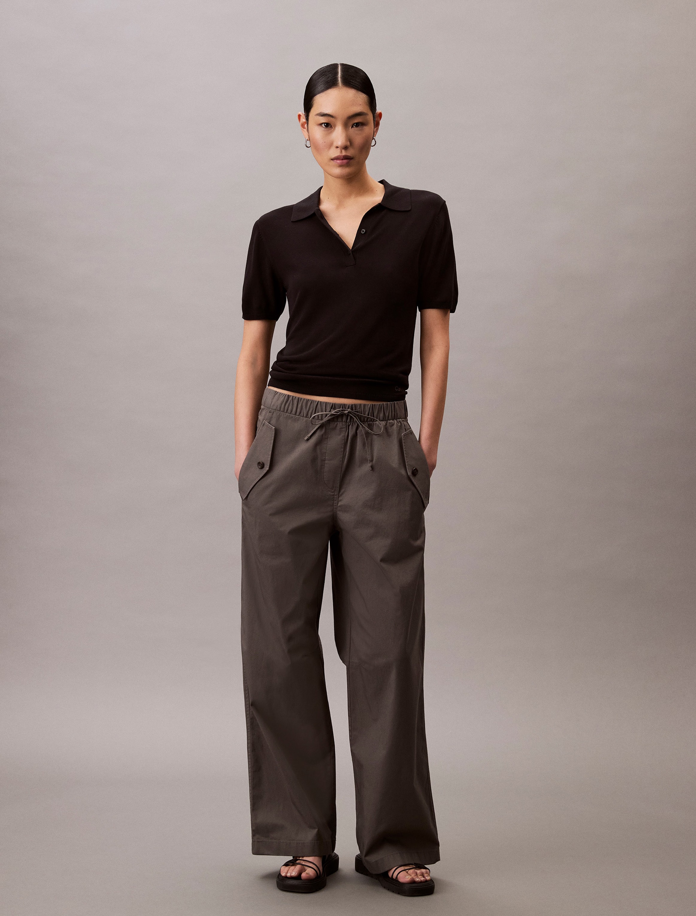 Calvin Klein Jeans Cargohose »LIGHT WEIGHT COTTON CARGO PANT« Mit abgestepptem Beinabschluss