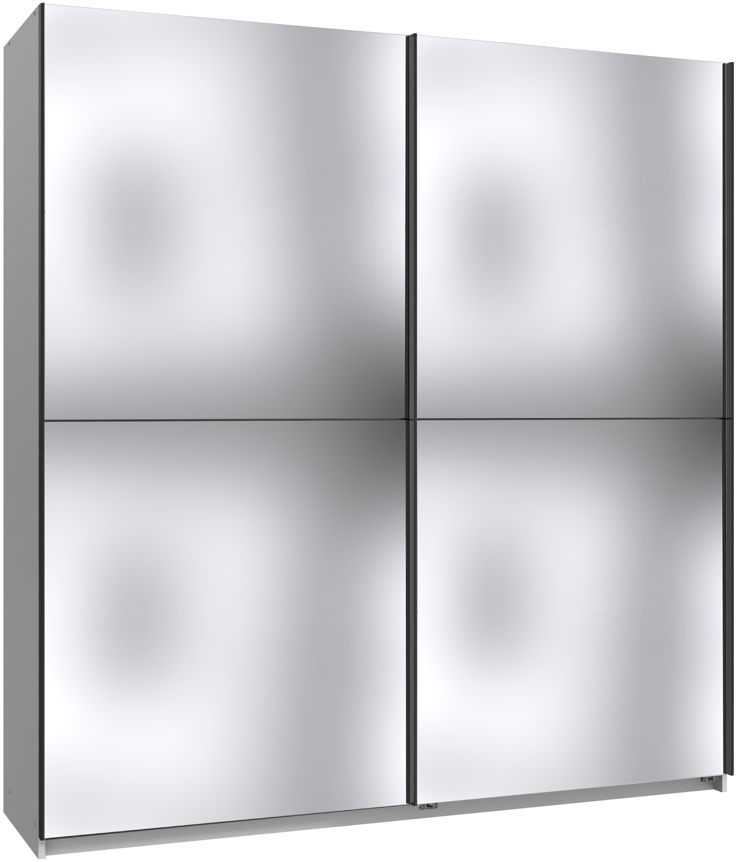 Wimex Kleiderschrank »Mugano, B/T/H 135 oder 180/65/198cm, Made in Germany« wähle Deine Ausstattung: Basic oder Premium!, 2 Schwebetüren mit oder ohne Spiegel, Metallgriffe
