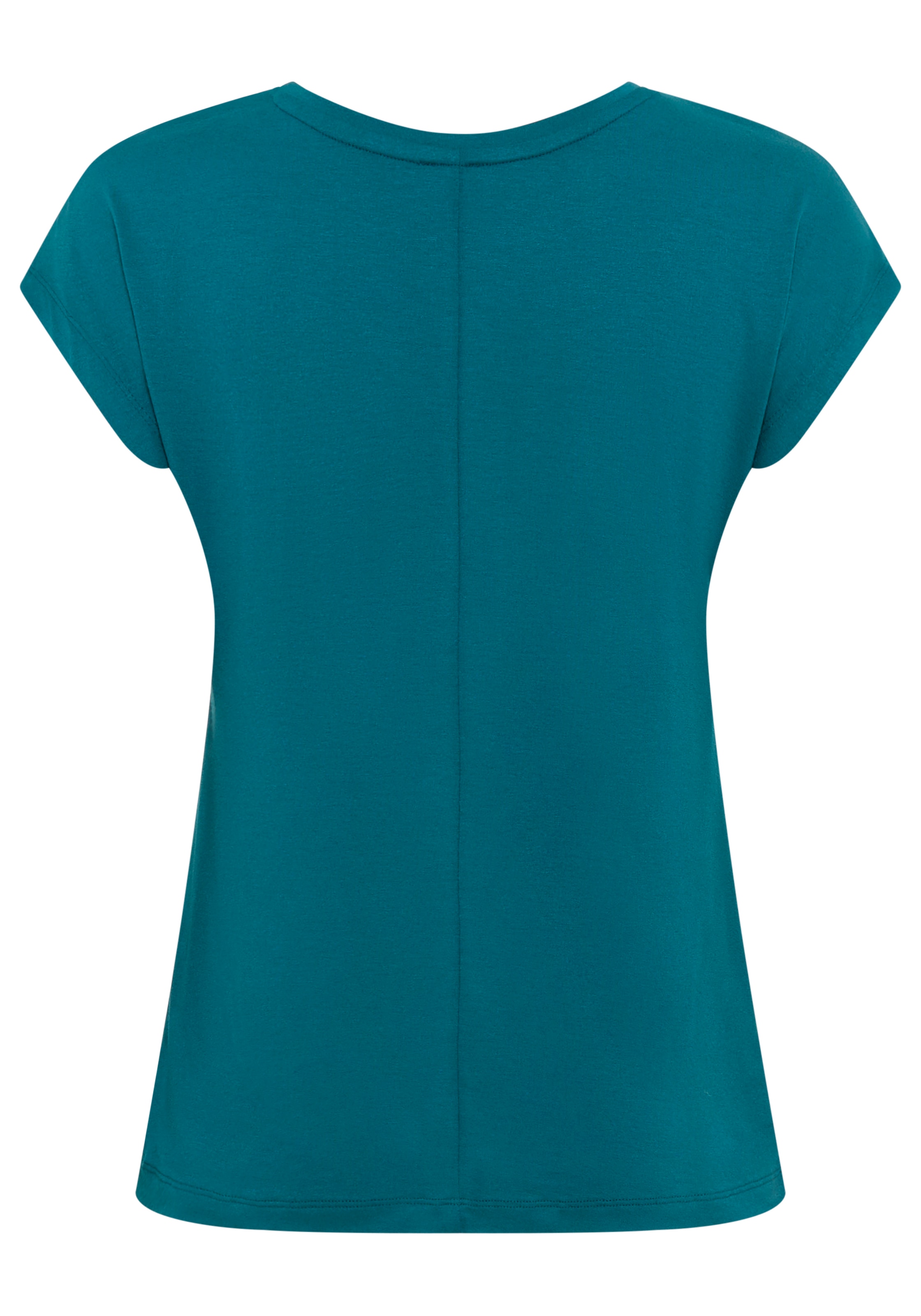 Laura Scott Rundhalsshirt, Kurzarm, figurumspielend, aus elastischem Single Jersey