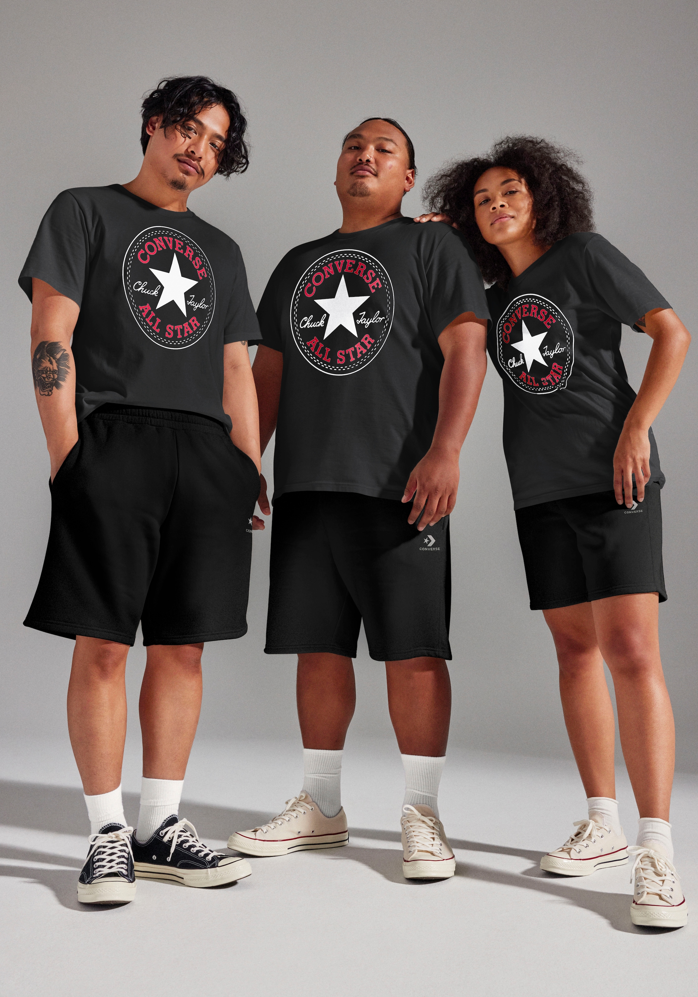 Converse T-Shirt »CONVERSE GO-TO ALL STAR PATCH STANDARD-FIT T-SHIRT« 1 Stk. Unisex