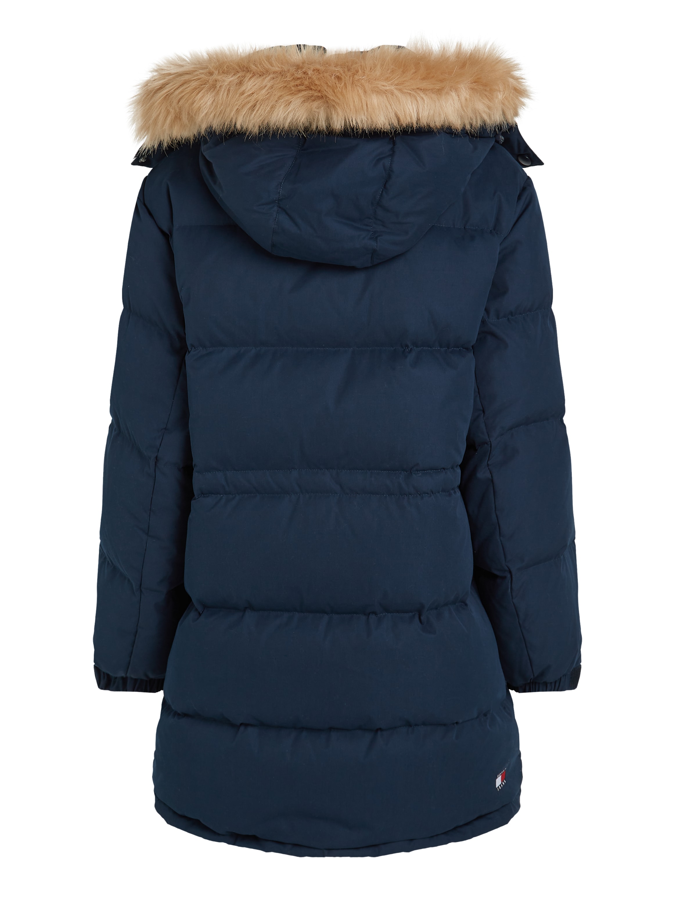 Tommy Jeans Steppjacke »TJW MIDI ALASKA FAUX FUR«, mit Kapuze, mit Fellimitat