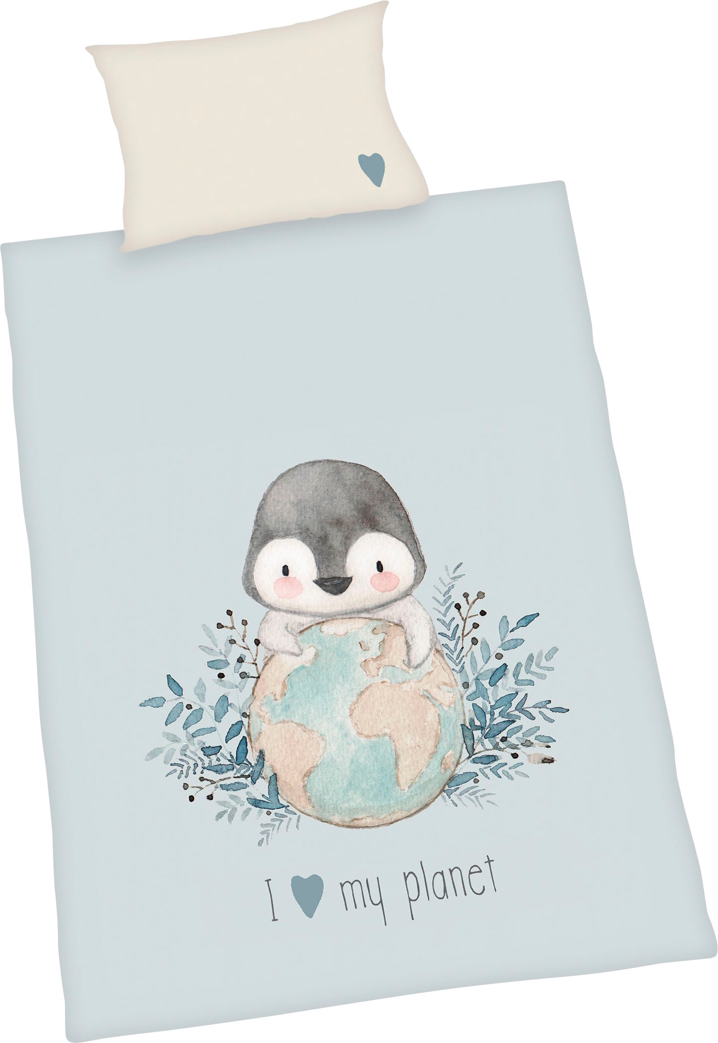 Baby Best Babybettwäsche »Pinguin«, (2 tlg.), mit liebevollem Motiv