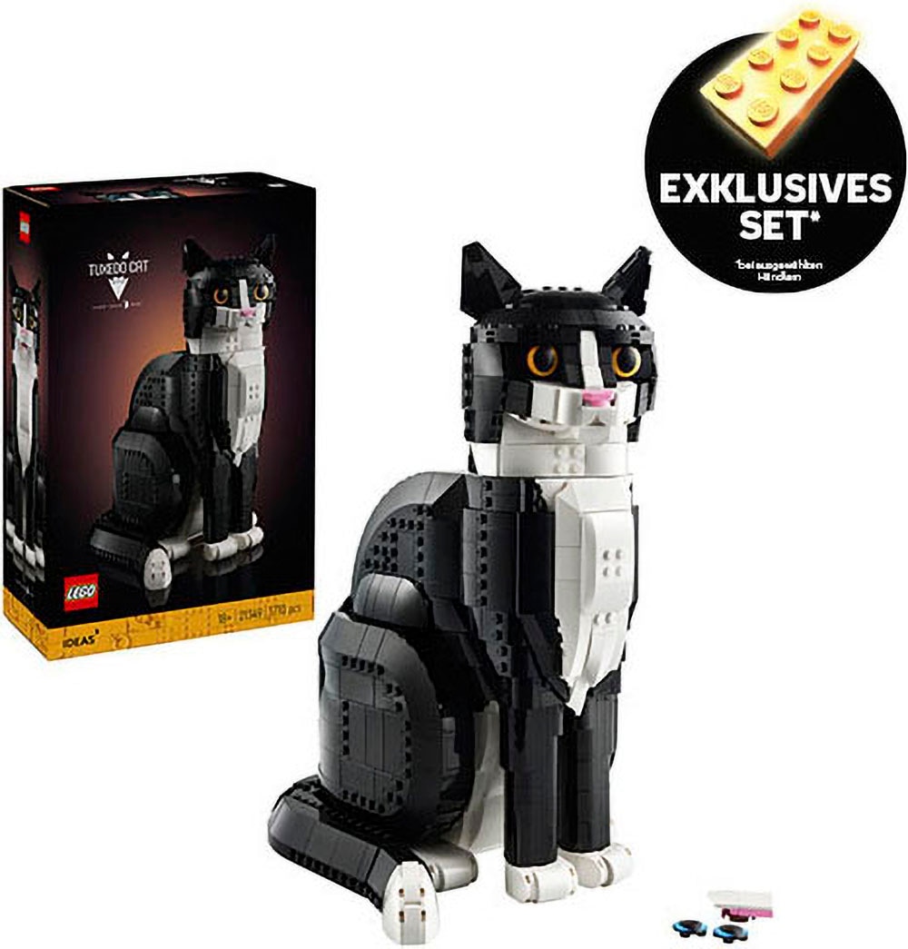 LEGO Konstruktionsspielsteine "Schwarz-weisse Katze (21349), LEGO Ideas" Exklusives Set; Made in Europe