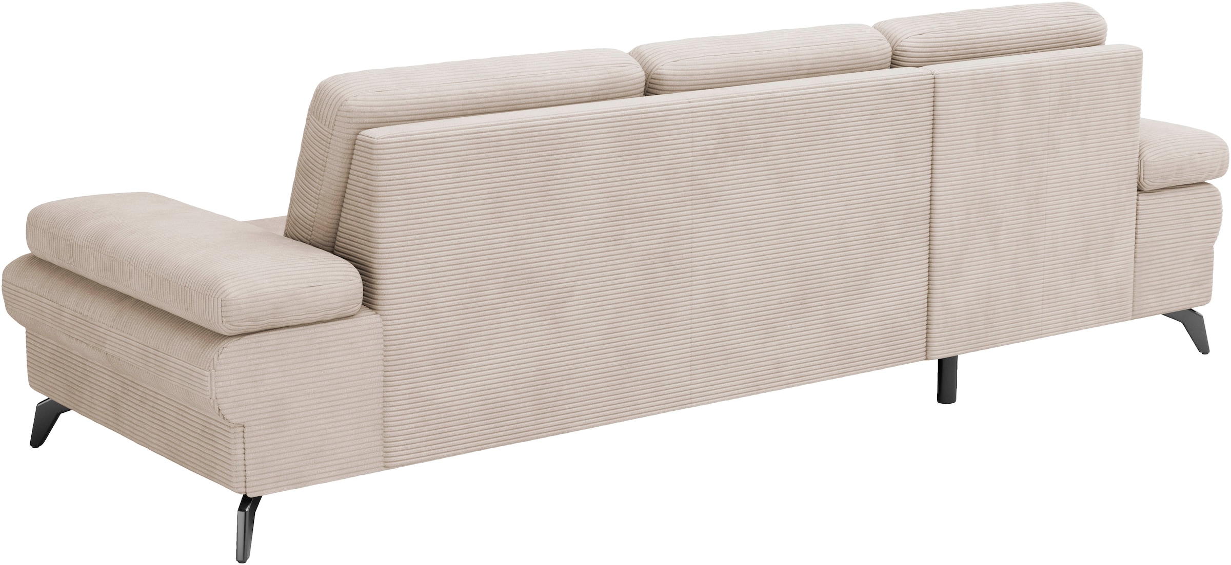 sit&more Ecksofa »Morris Jubi L-Form«, inkl. Armteilfunktion und 1 Zierkissen, wahlweise mit Bettfunktion