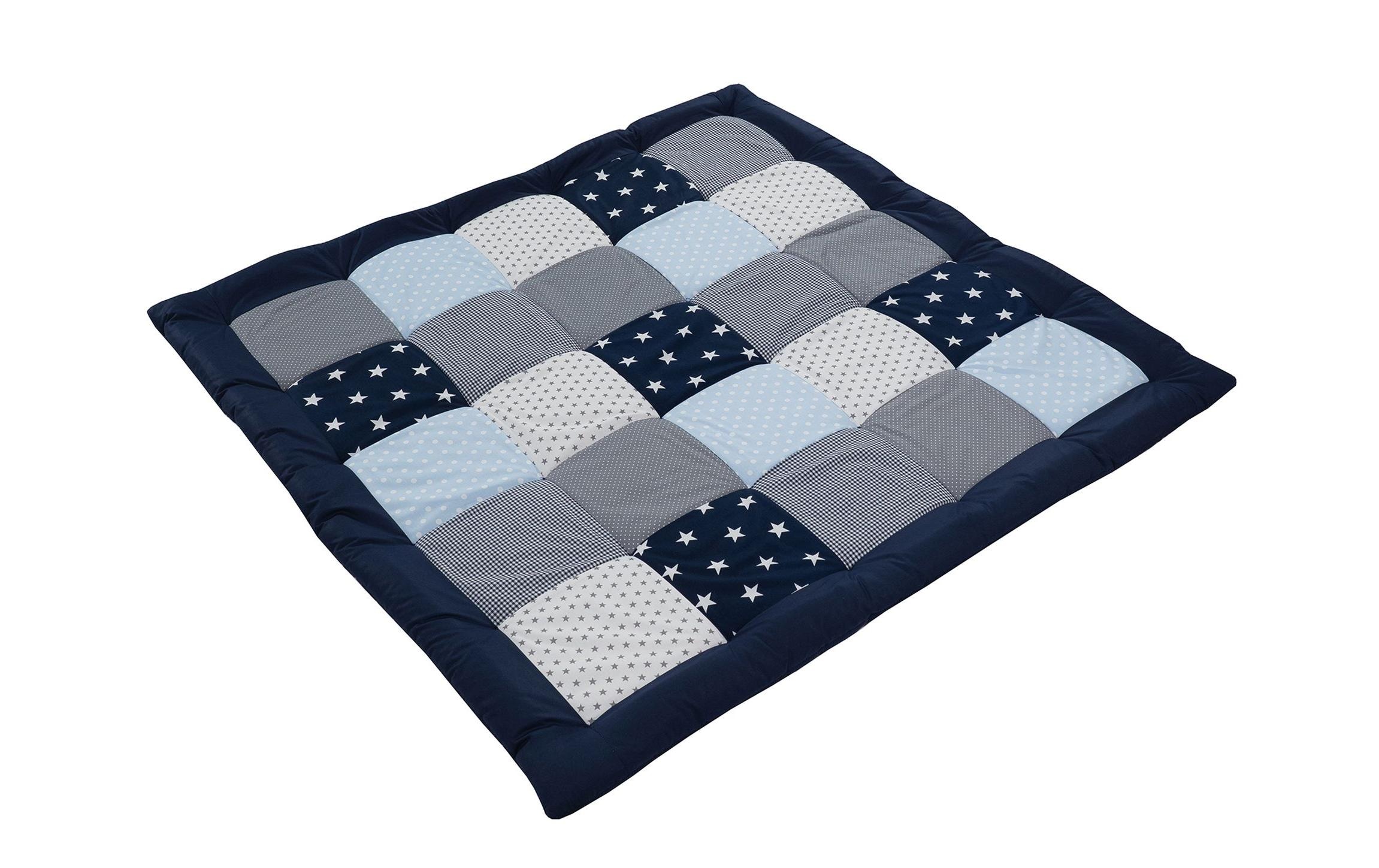 Krabbeldecke »Krabbeldecke Blau Hellblau Grau«
