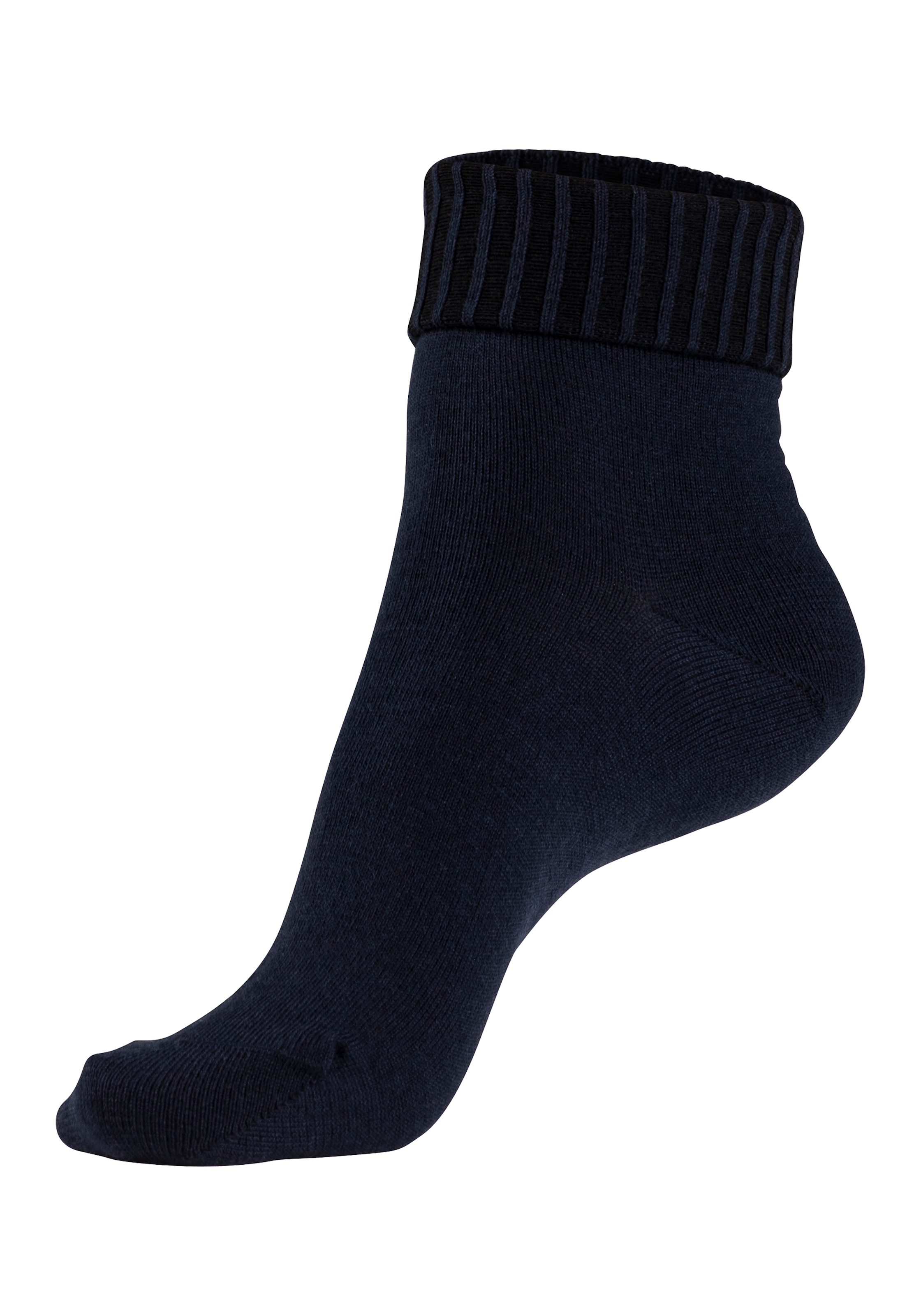 Lavana Umschlagsocken, (Packung, 3 Paar), fein gestrickt mit 53% Wolle