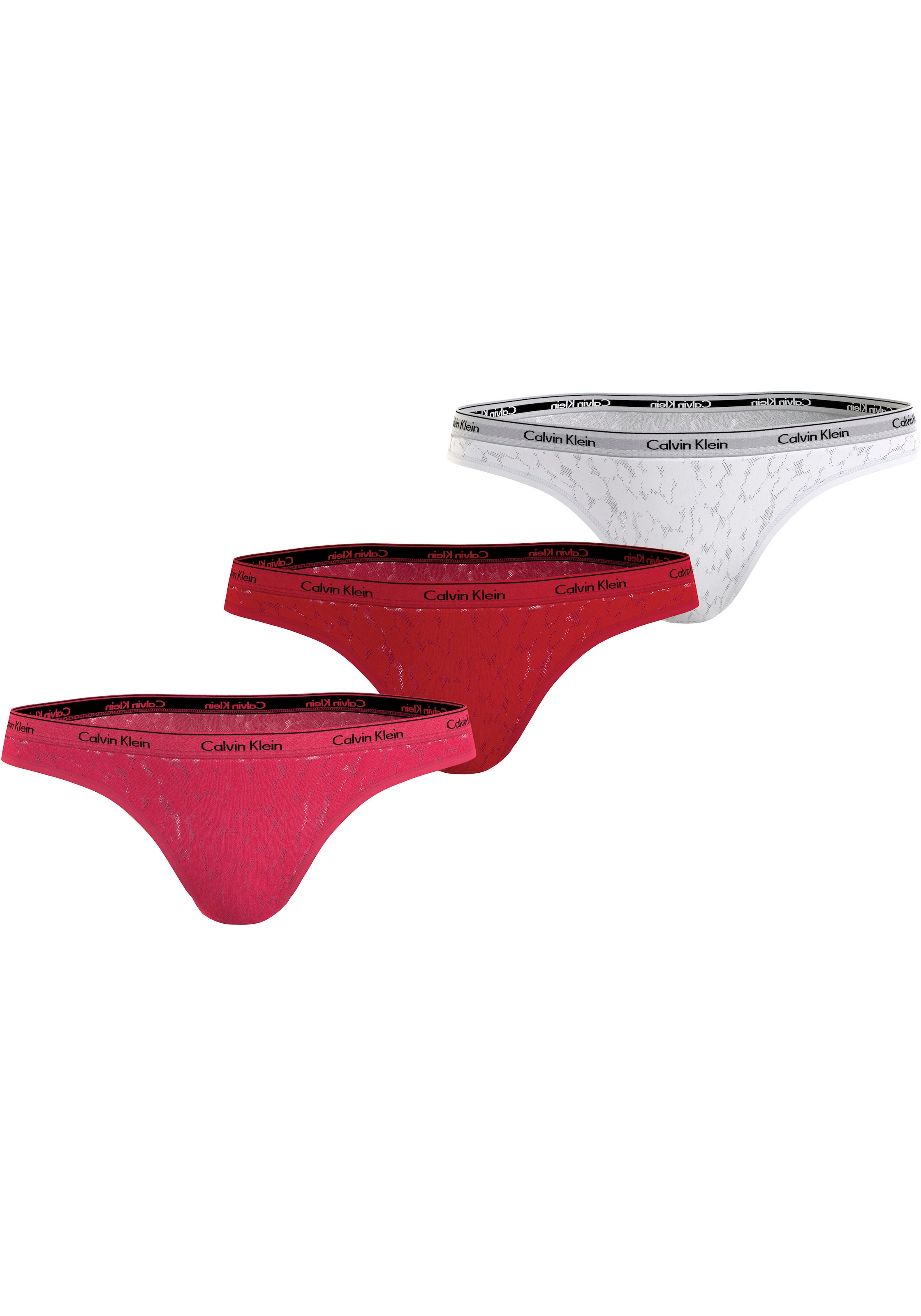 Calvin Klein Underwear Brasilslip »3 PACK BRAZILIAN (LOW-RISE)«, (Packung, 3 St., 3er-Pack), mit Logobund