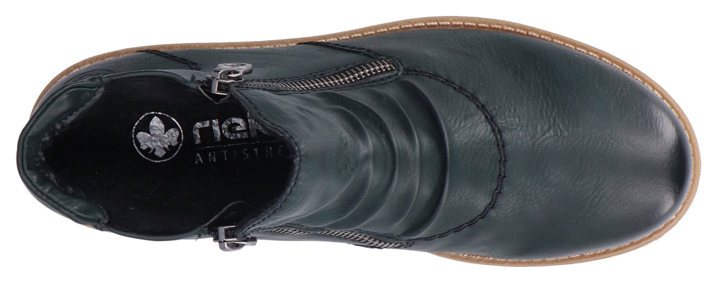 Rieker Stiefelette, Schlupfboots, Ankleboots mit beidseitigem Reissverschluss
