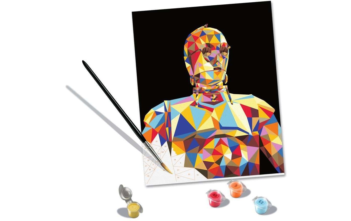 Ravensburger Malen nach Zahlen »CreArt – Star Wars – C-3PO«, Mit ausführlicher Malanleitung und Vorlageblatt