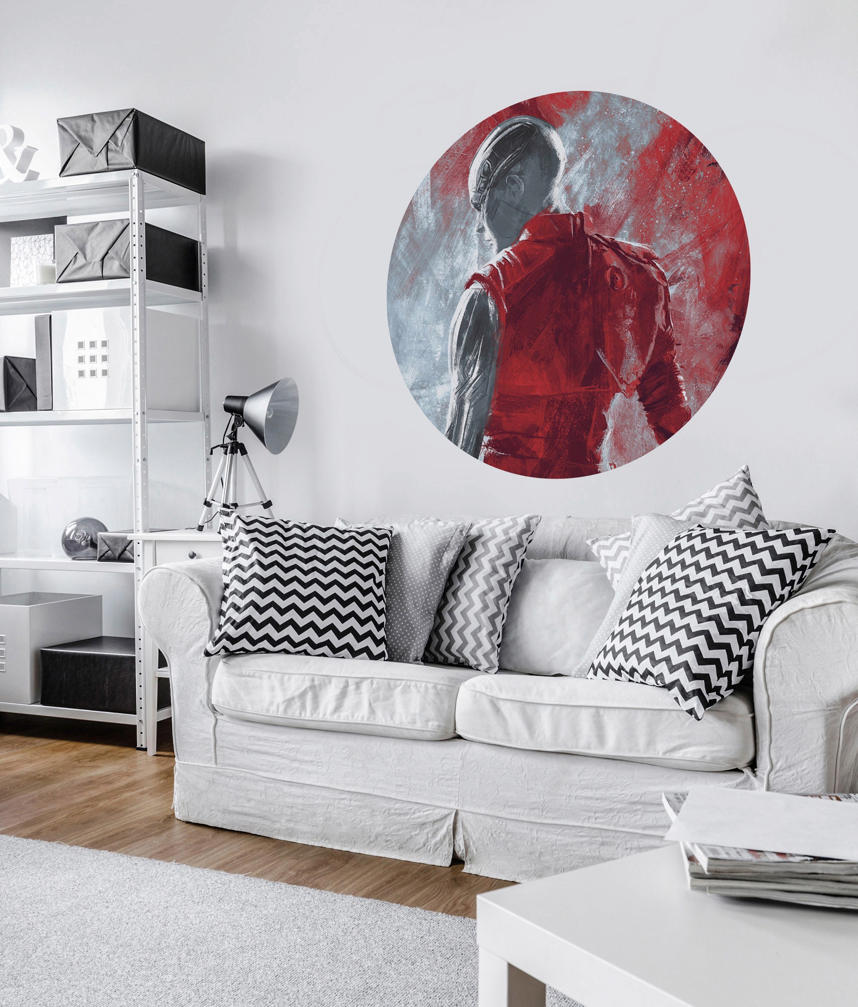 Komar Fototapete »Vlies selbstklebend - Avengers Painting Nebula - Grösse 125 x 125 cm«, bedruckt, Kinderzimmer