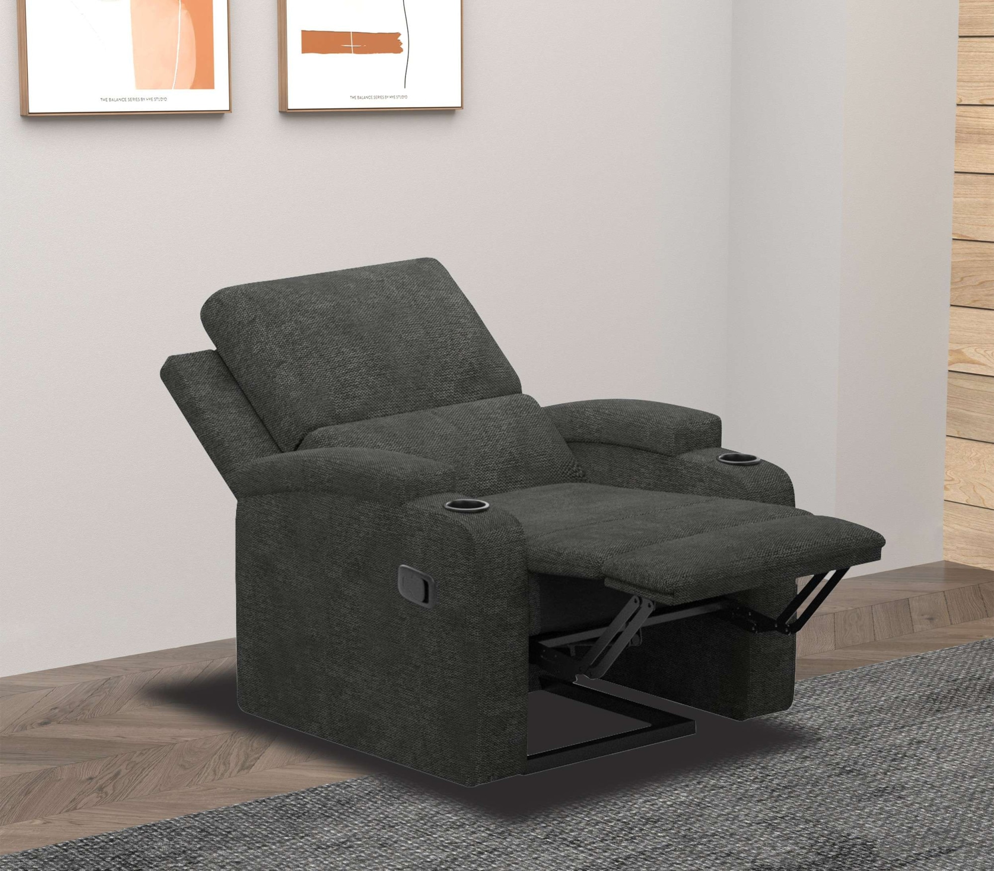 Home affaire Relaxsessel »Napori«, TV-Sessel, Kinosessel mit Relaxfunktion in 2 Sitzen, Getränkehalter